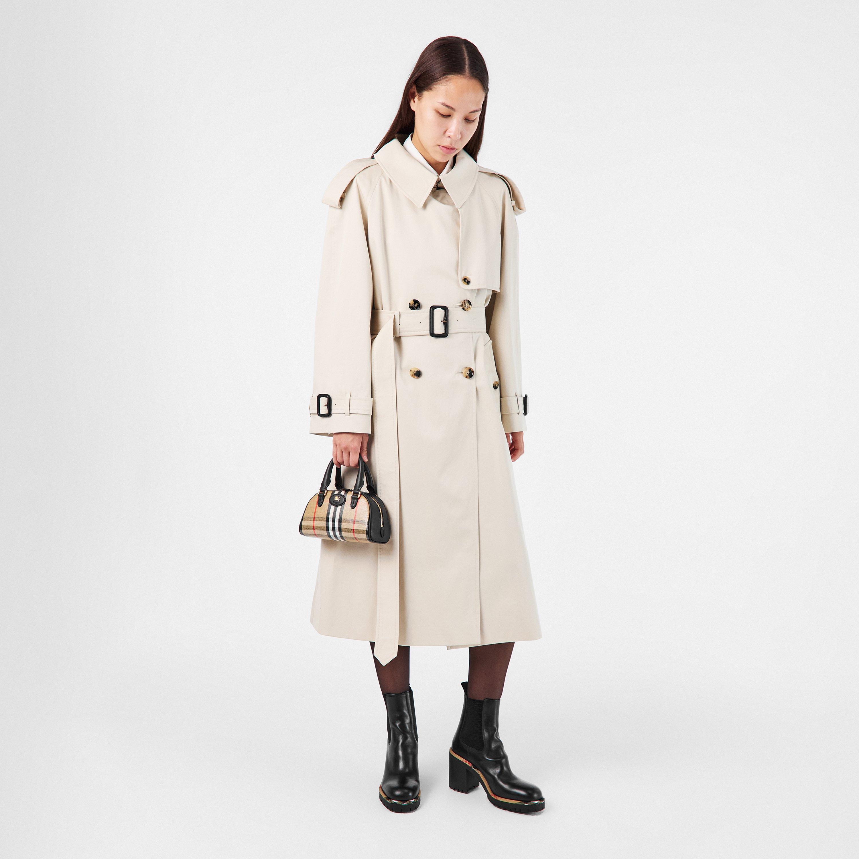 Black - Burberry - Women's Burb Gravel Heeled Ankle Boot - 6