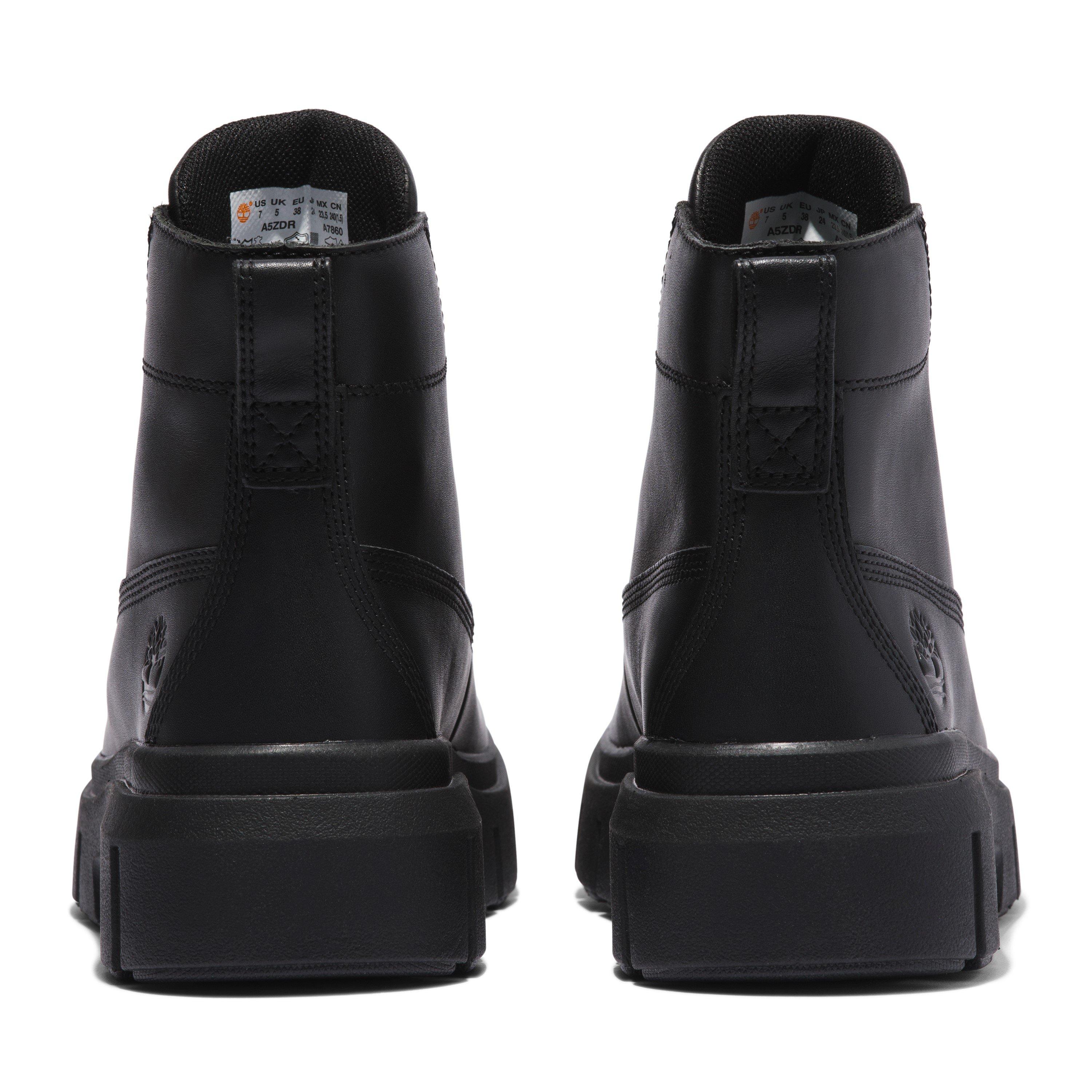 Zwart - Timberland - Women's Greyfield Lace-Up Flat Ankle Boot - 4