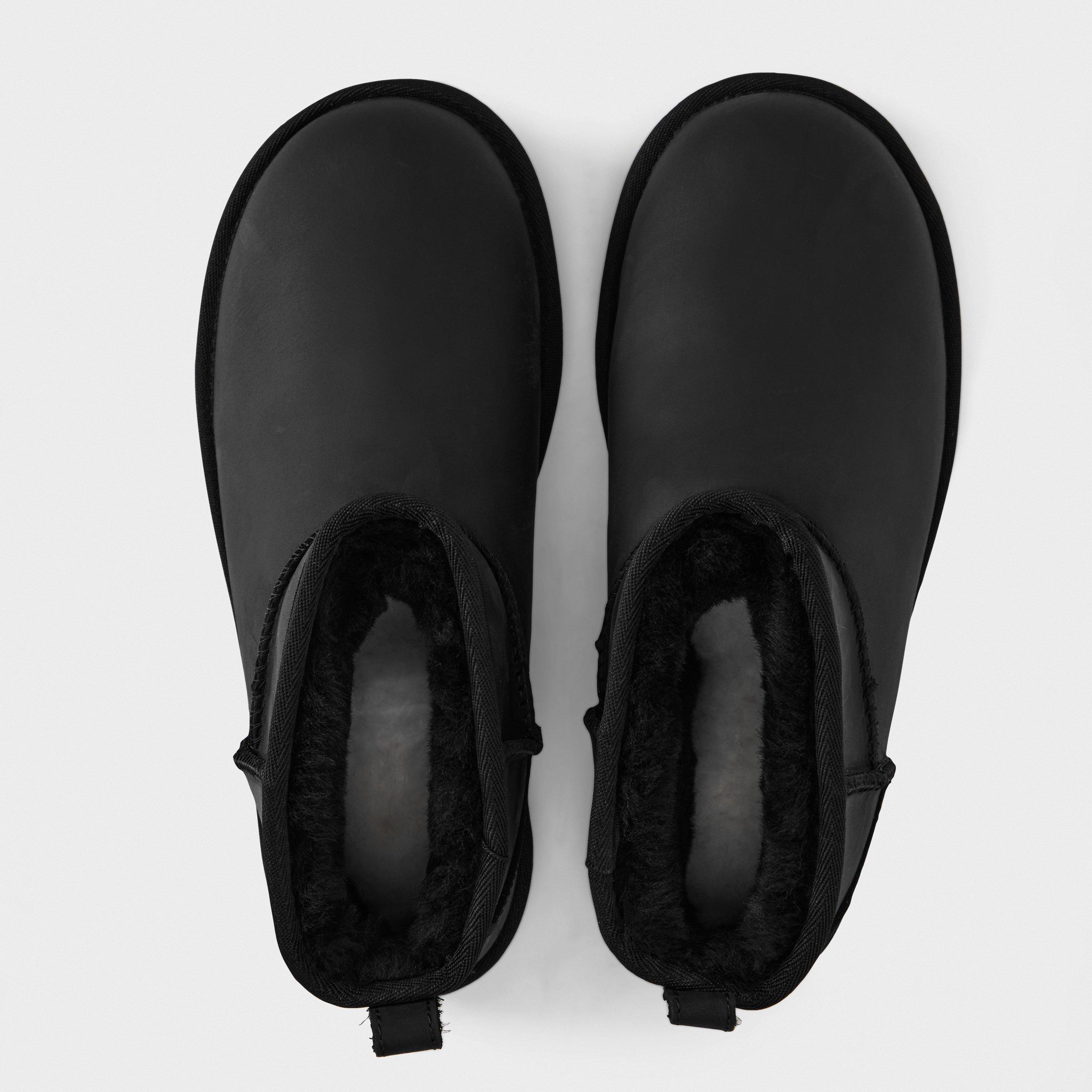 Black - Ugg - Women's Leather Snug Boots - 4