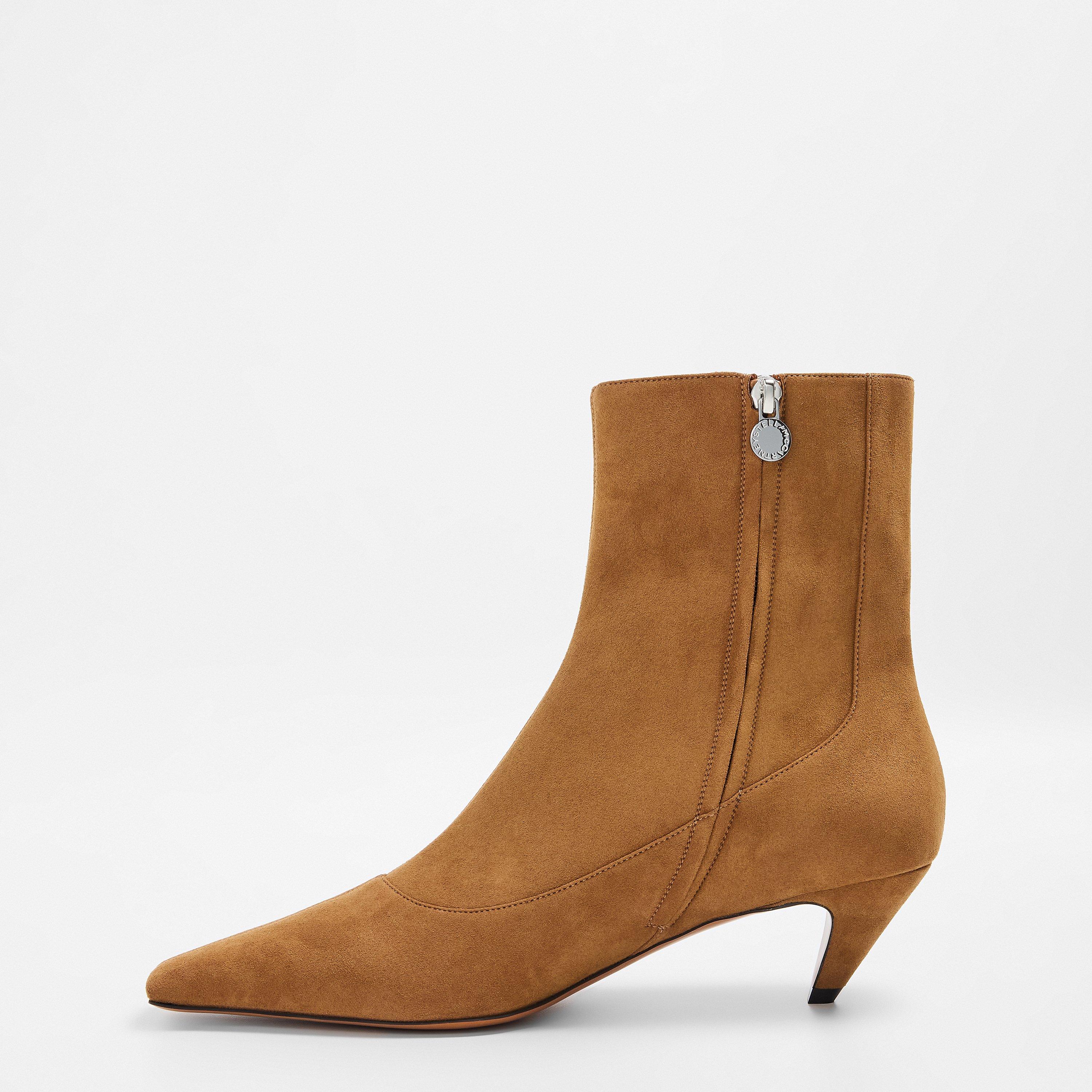 Pecan - Stella McCartney - Women's Ankle Heeled Boots - 2