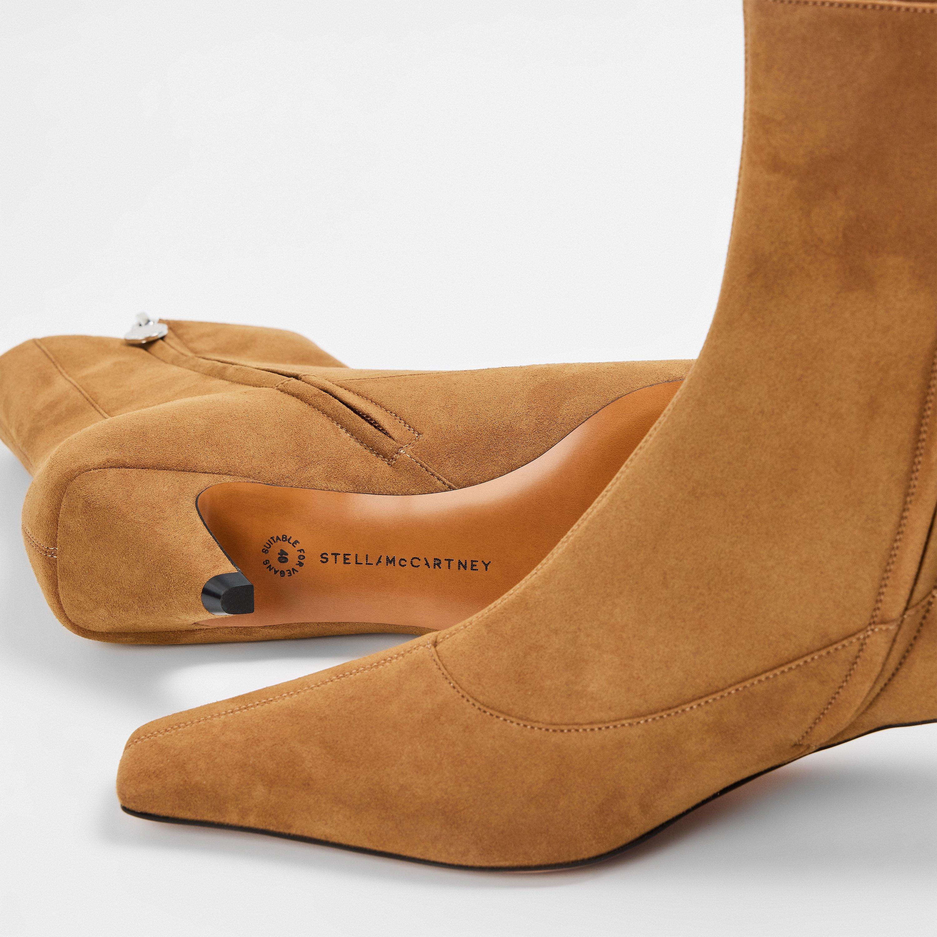 Pecan - Stella McCartney - Women's Ankle Heeled Boots - 4