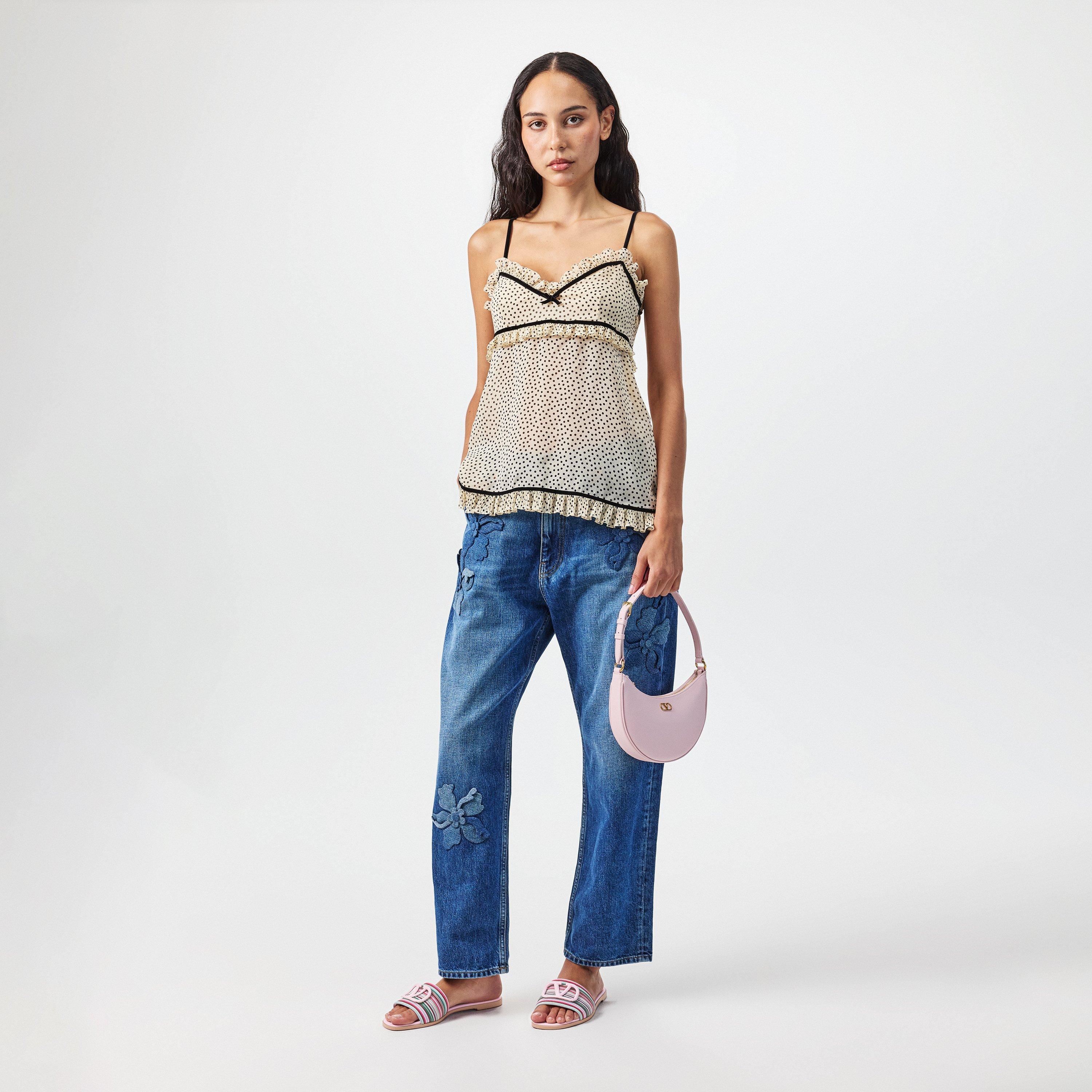 Bajadera Rosa - Valentino Garavani - Vlogo Signature Flat Sandals - 5