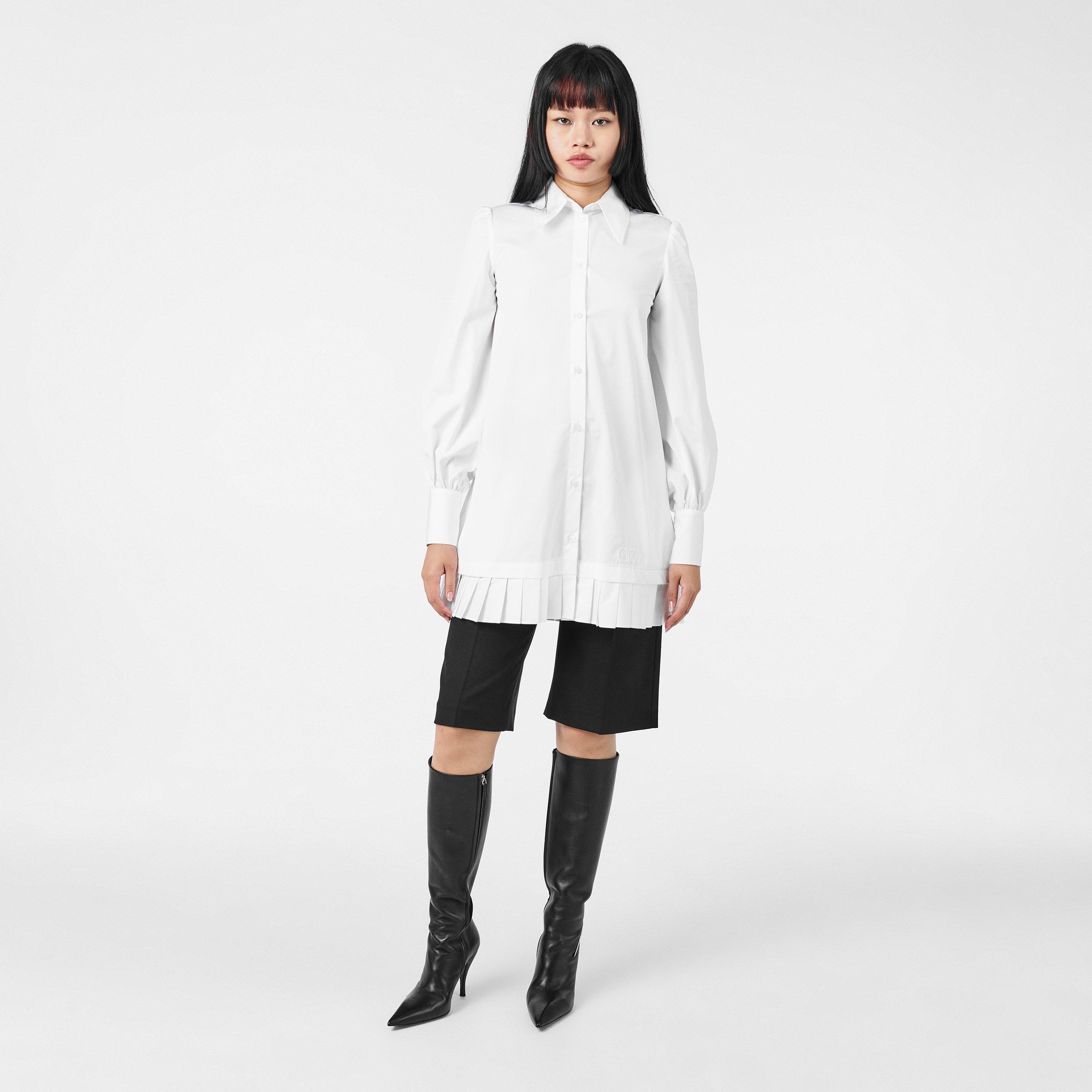 Black/Silver - Off White - Women's Flat Ankle Boots - 6
