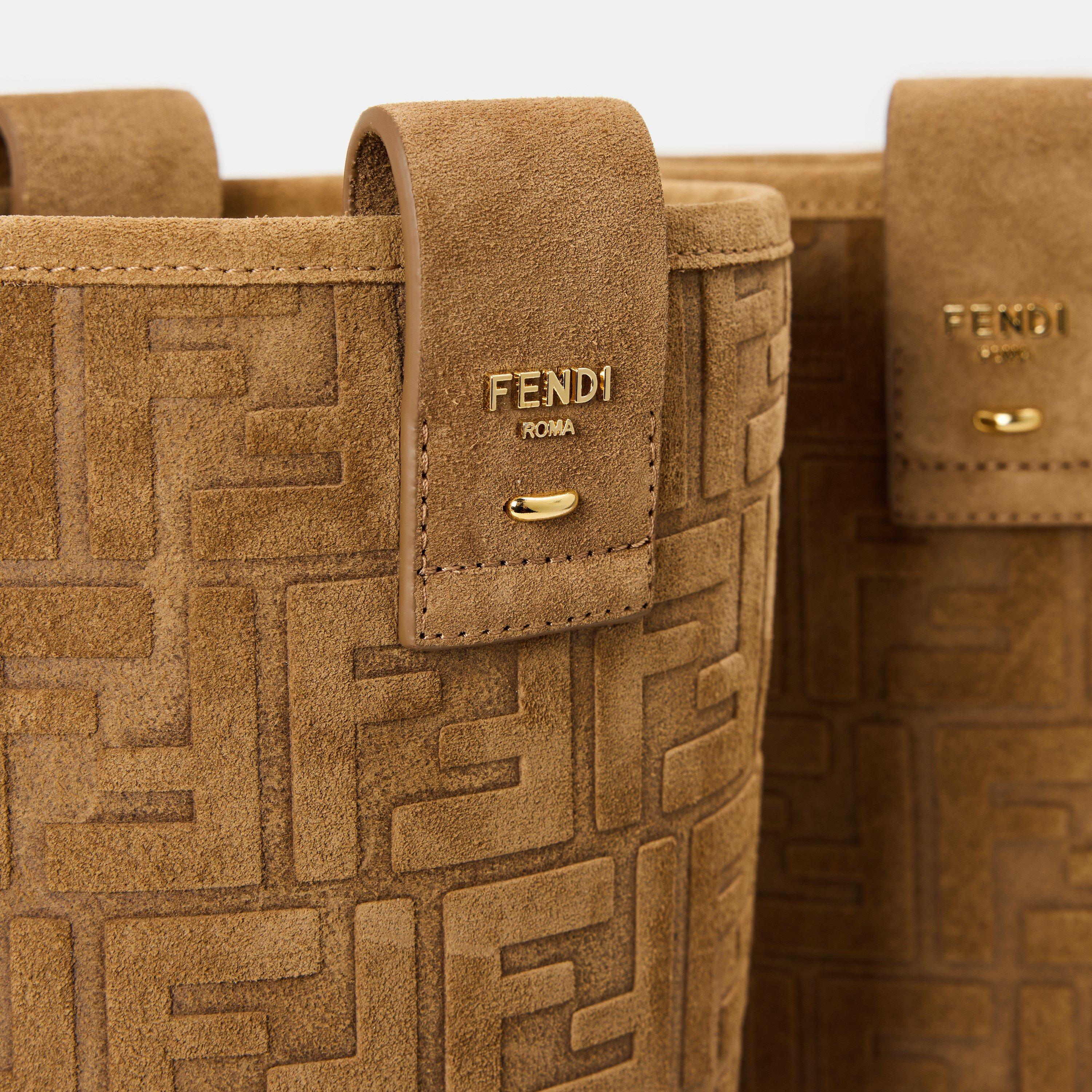 Bronze - Fendi - Women's Suede Filo Knee High Boots - 3