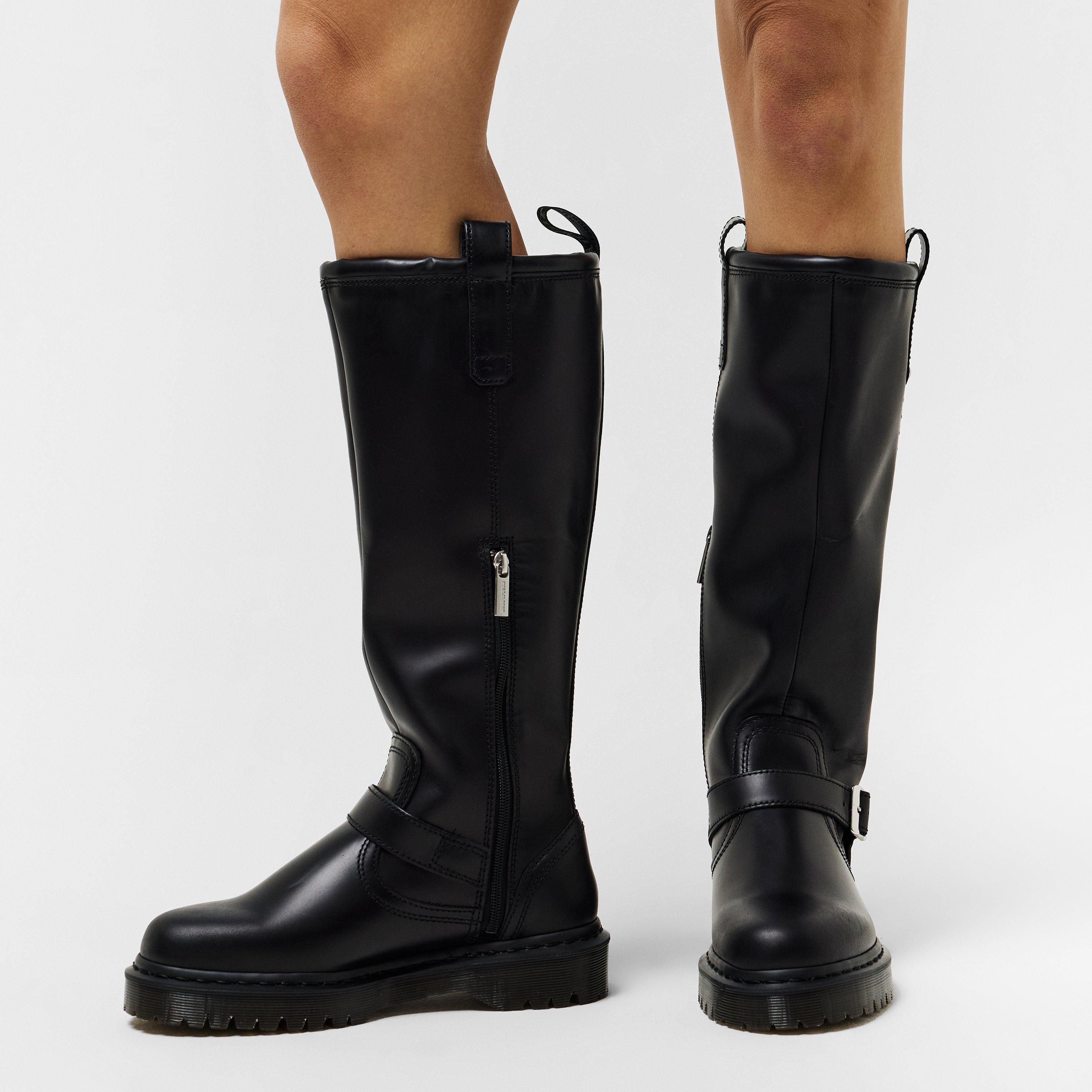 Black Orleans - Dr Martens - Anistone Knee High Boot - 3
