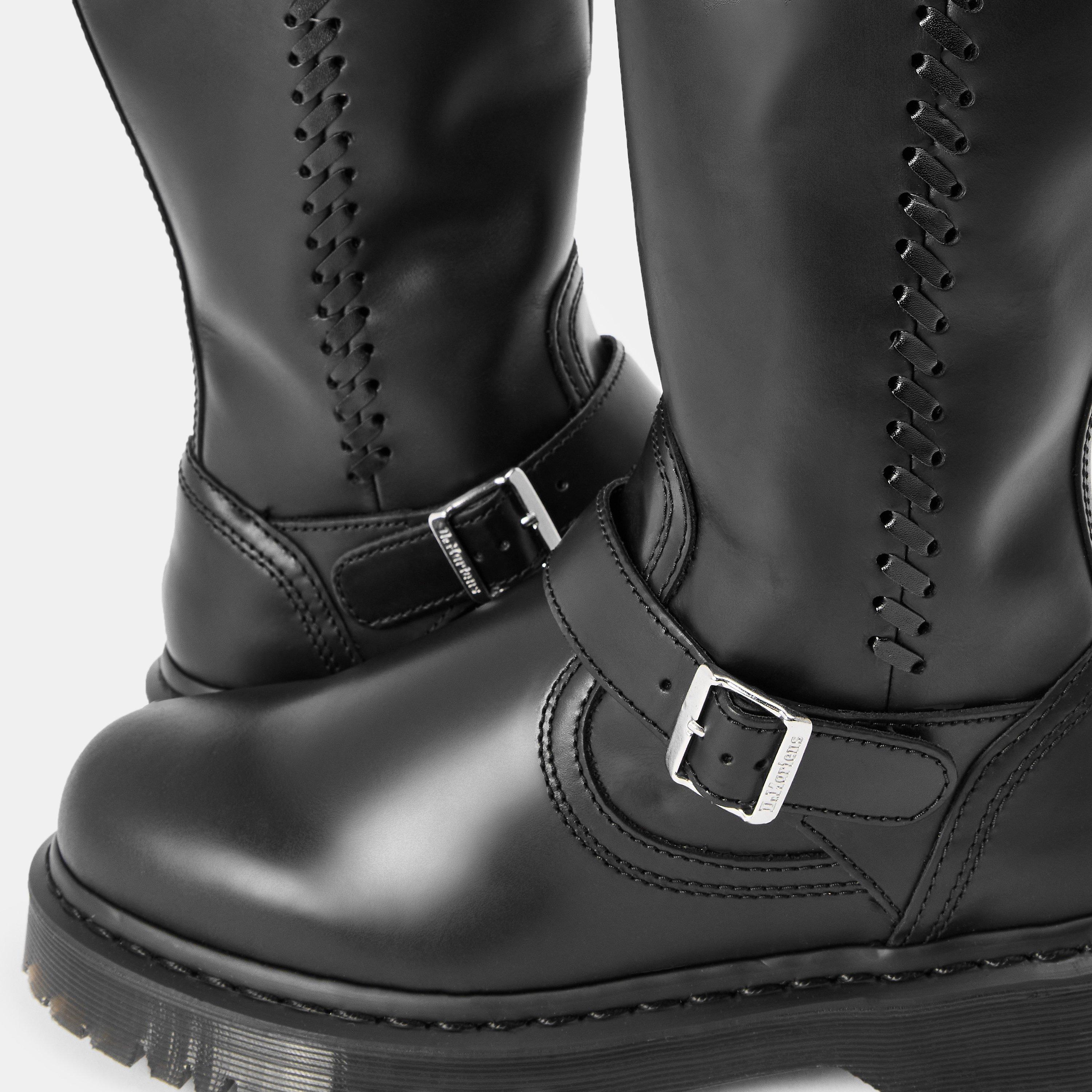 Black Orleans - Dr Martens - Anistone Knee High Boot - 4