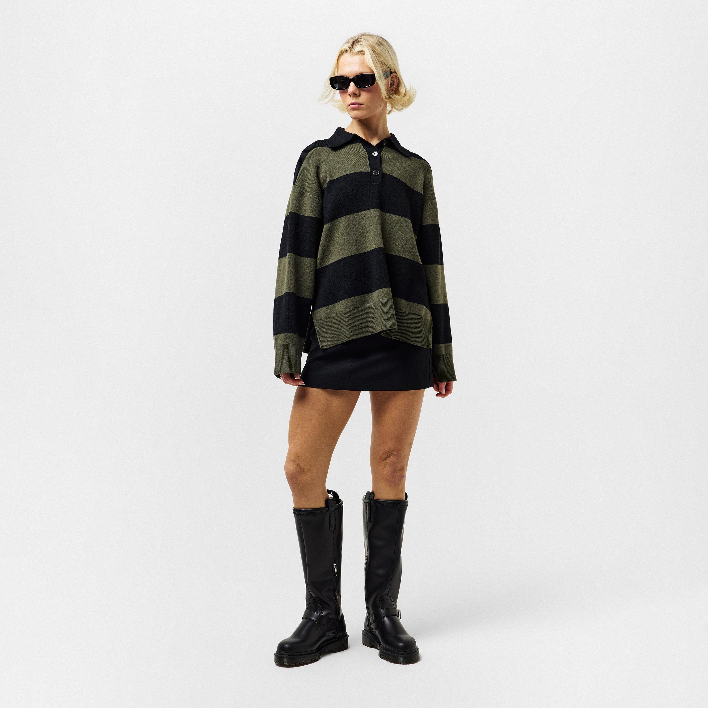 Black Orleans - Dr Martens - Anistone Knee High Boot - 6