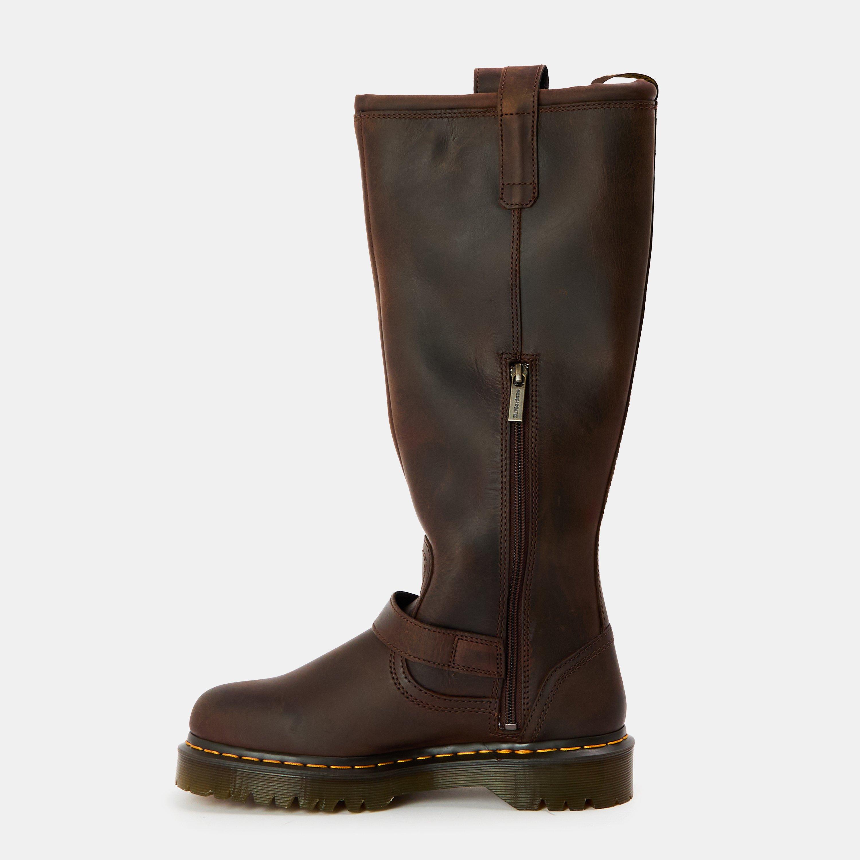 Dark Brown - Dr Martens - Anistone Knee High Boot - 2