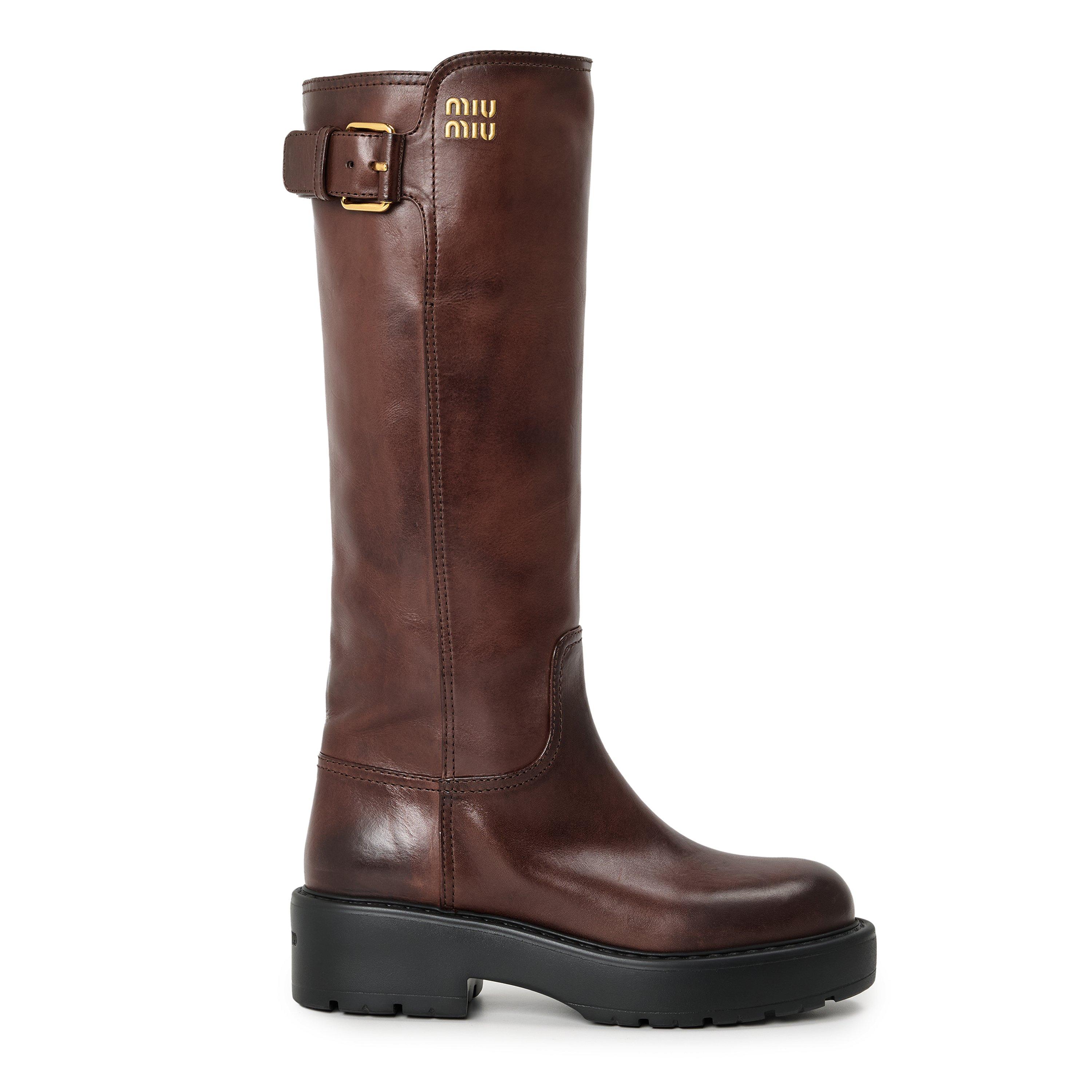 Caffe - Miu Miu - Miu Buckle Knee High Ld63 - 1