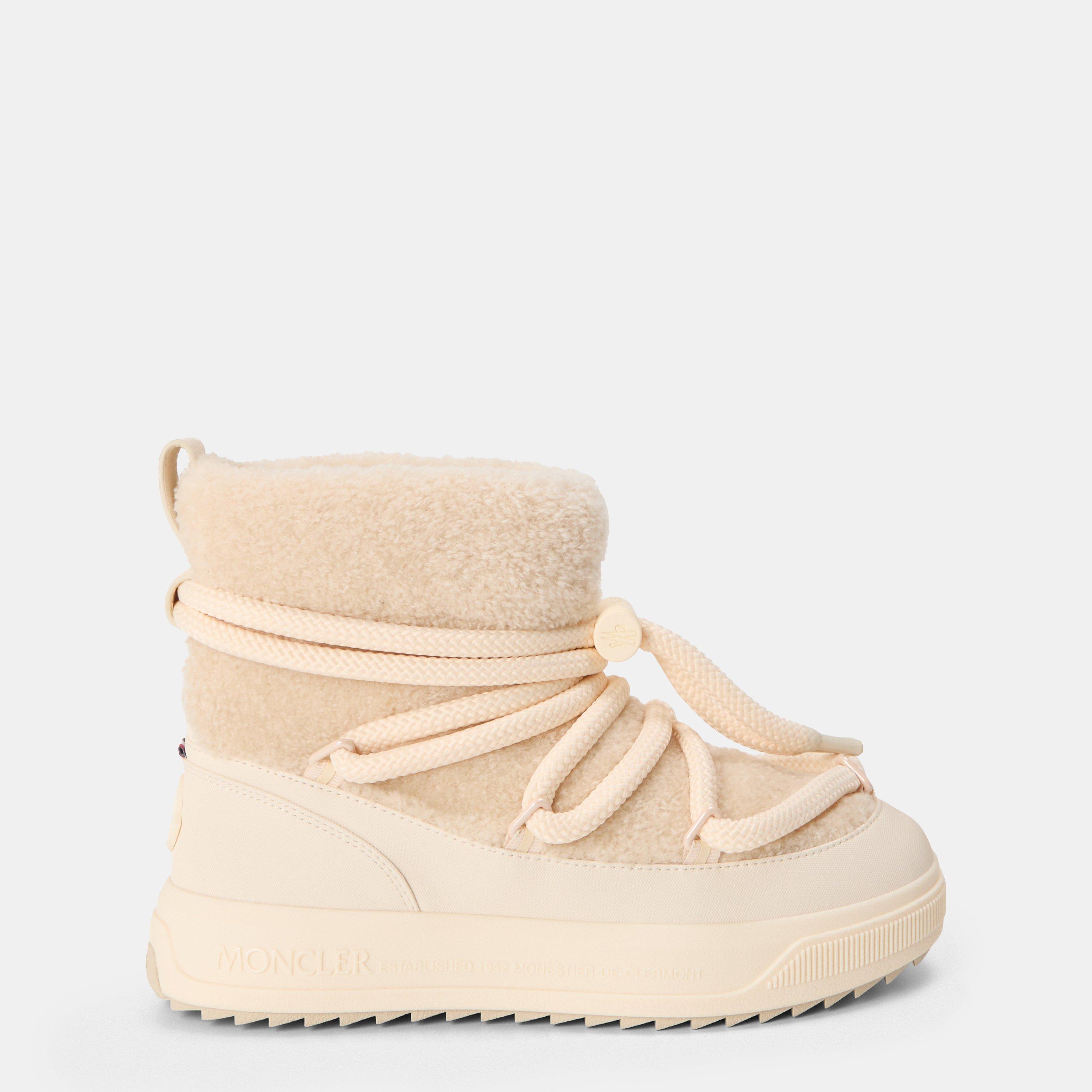 Moncler Women's Snow Snug Boots - Beige 21I - Size 4 (37)