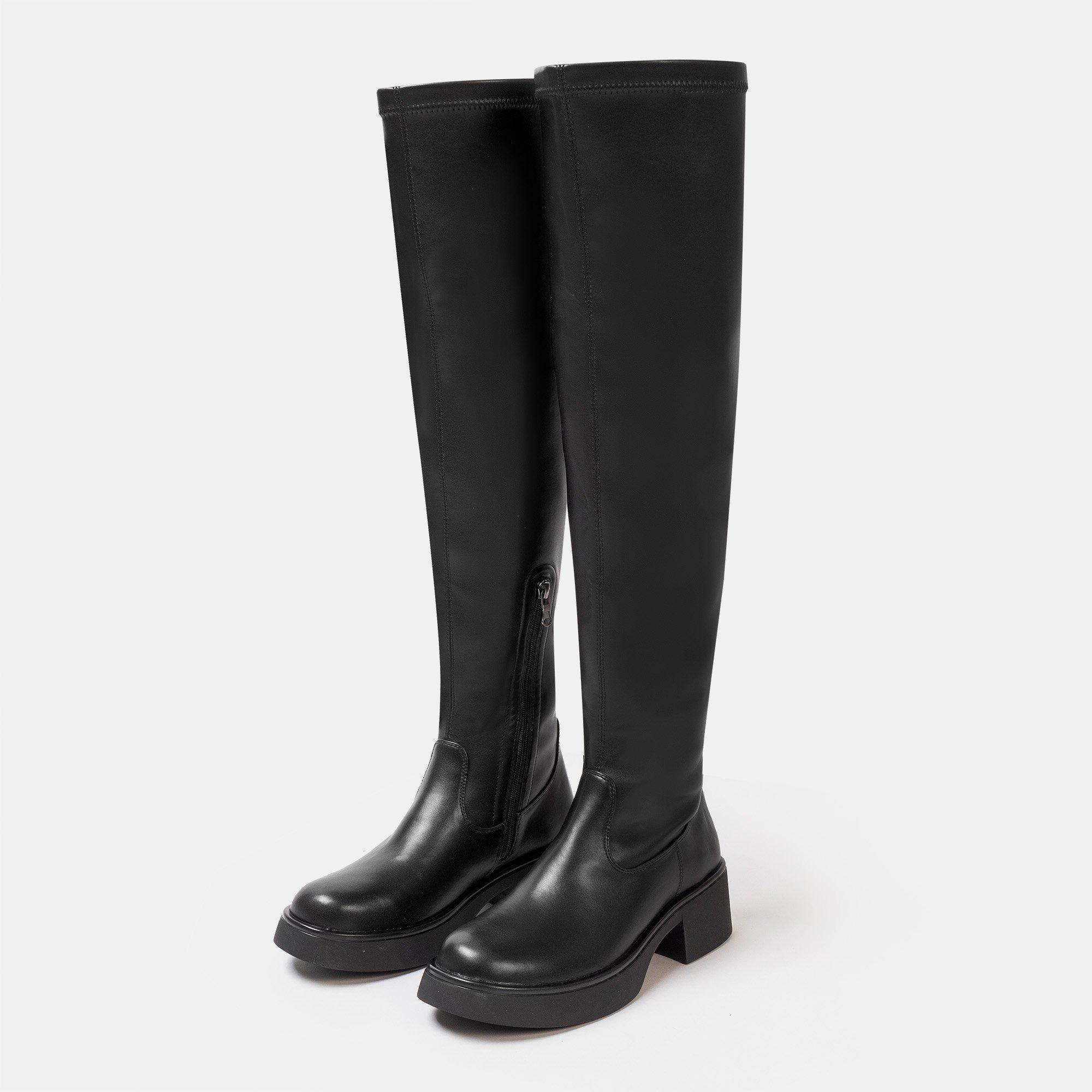 Black - Miso - Over The Knee Ladies Boots - 5