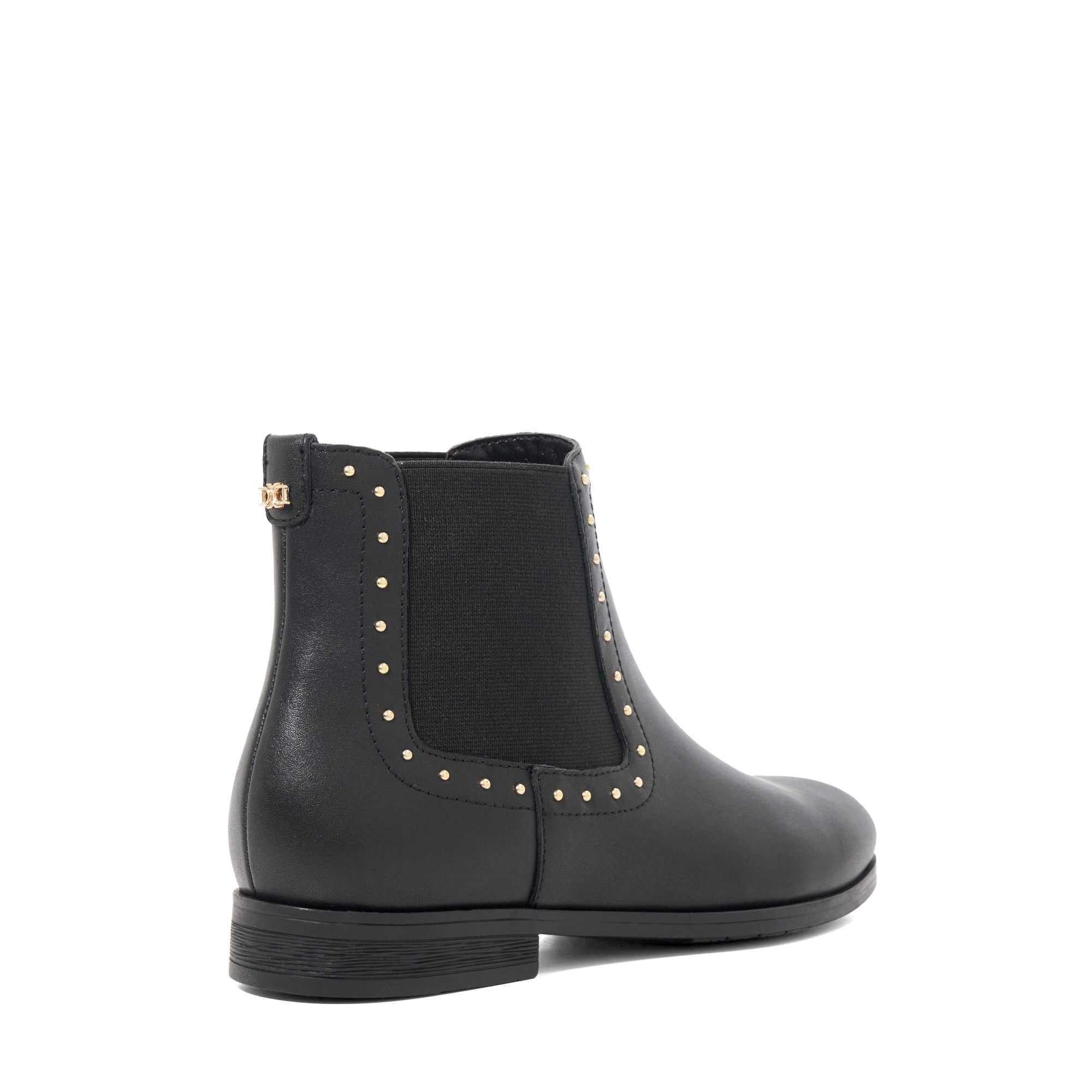 Cuir noir - Dune London - Women's Flat Ankle Boots - 3