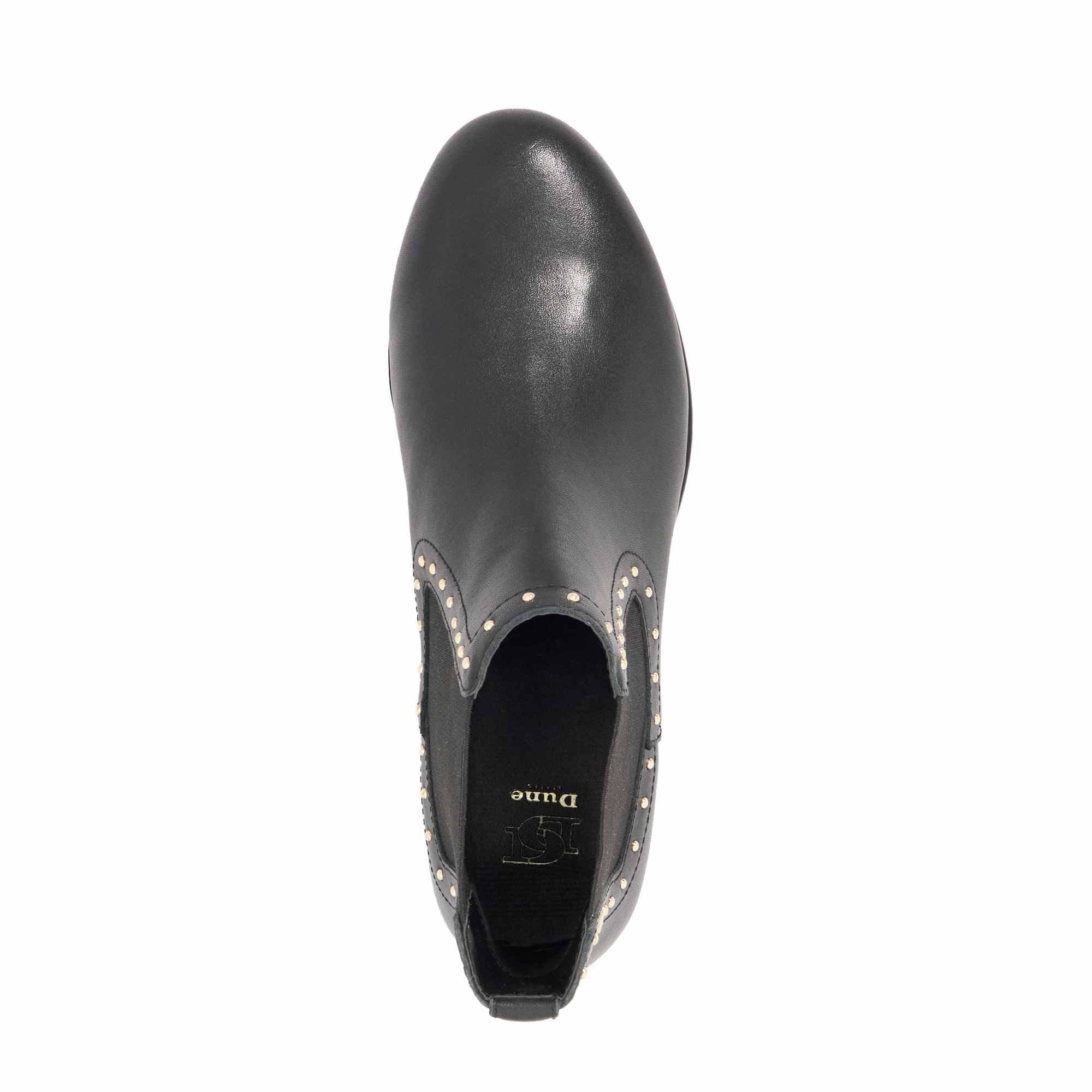 Cuir noir - Dune London - Women's Flat Ankle Boots - 4