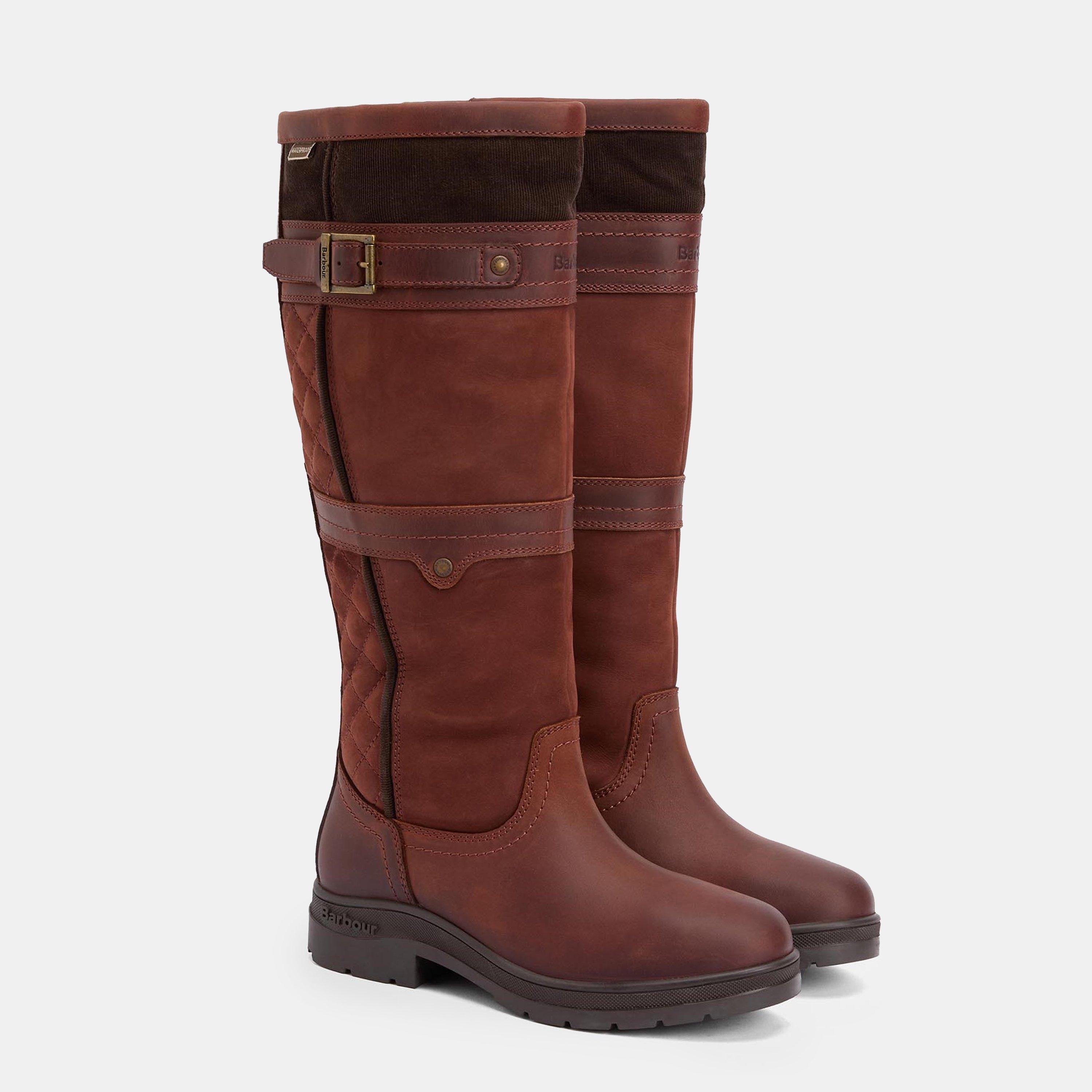 Mahogony/Choc - Barbour - Women's Beaconsfield Knee High Boots - 2