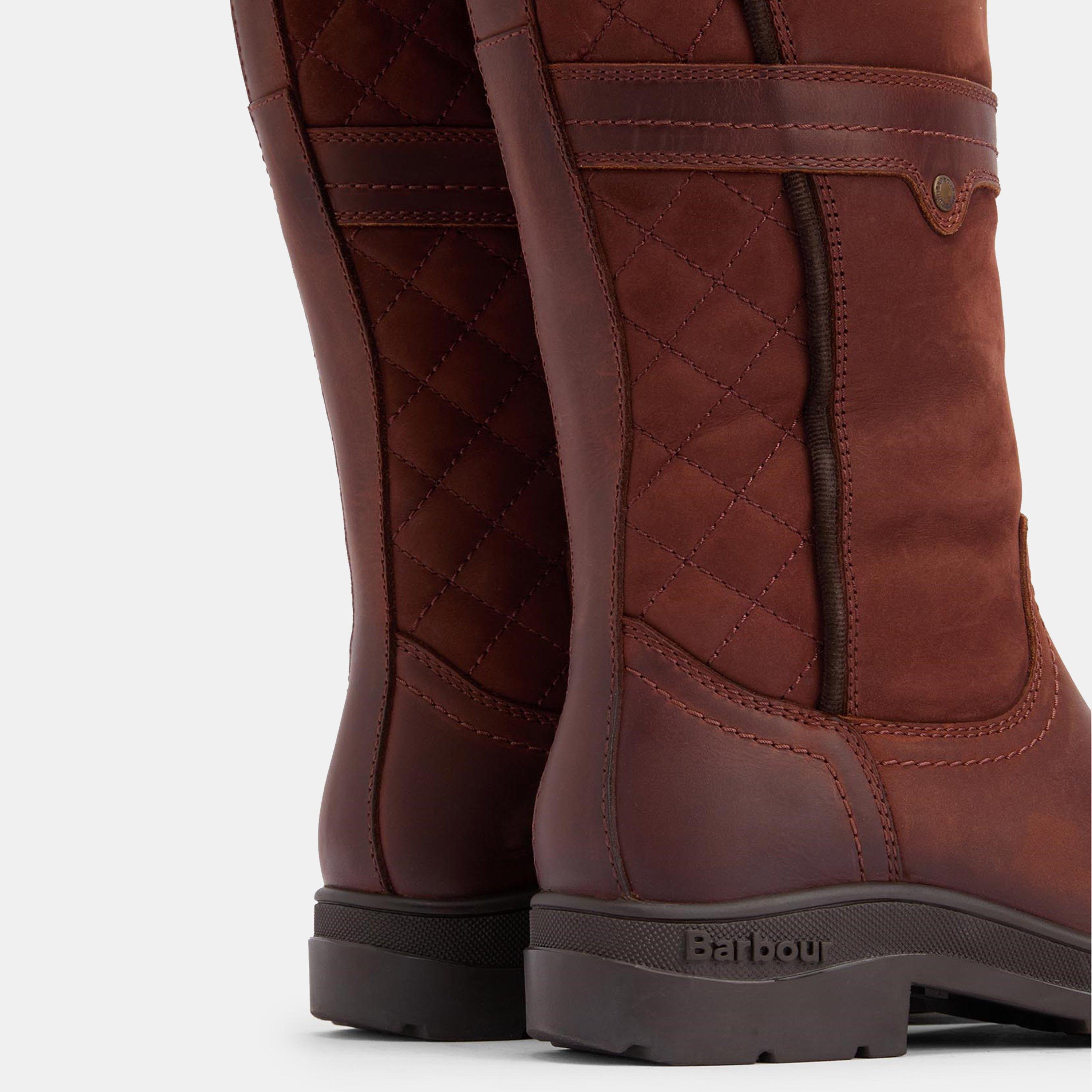 Mahogony/Choc - Barbour - Women's Beaconsfield Knee High Boots - 3