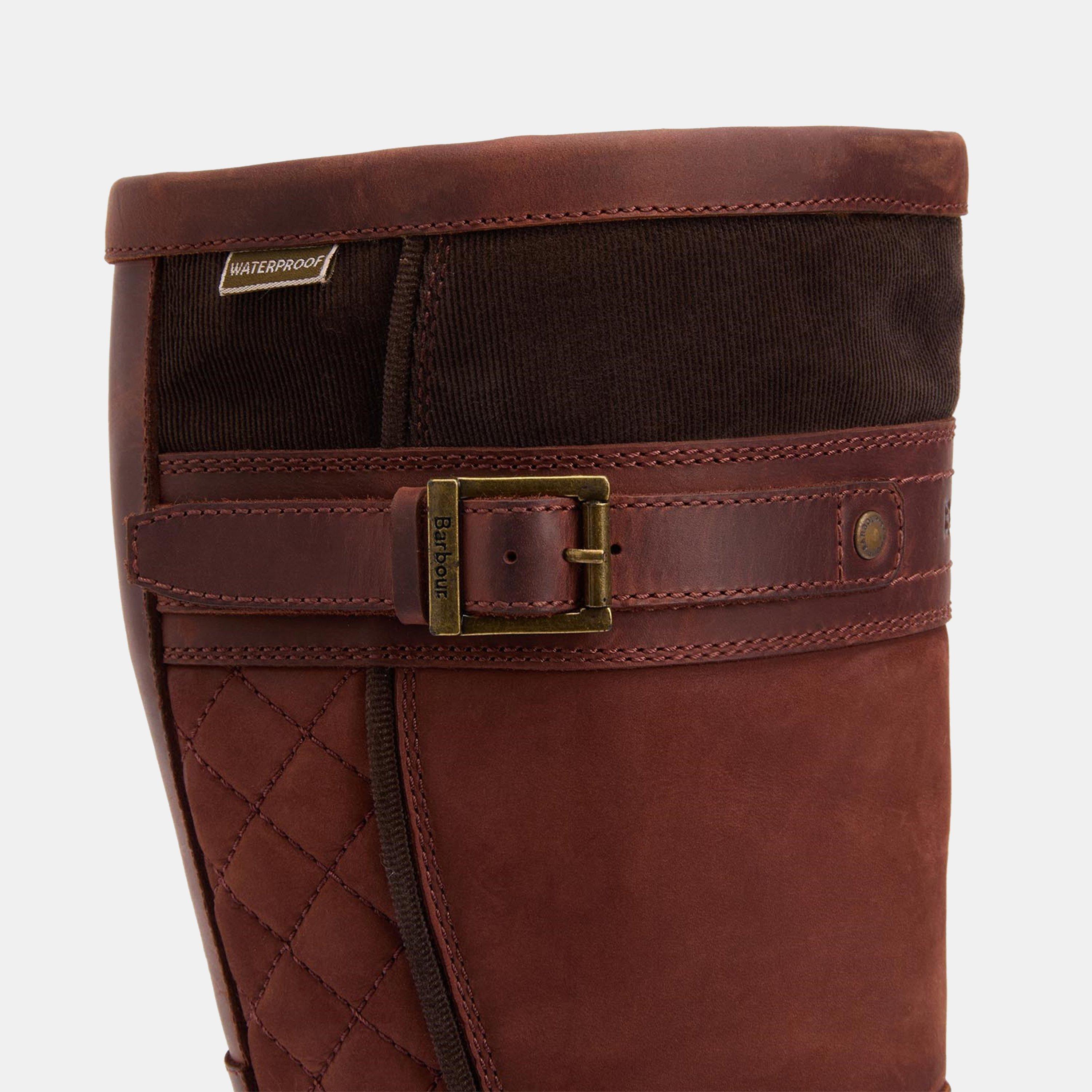 Mahogony/Choc - Barbour - Women's Beaconsfield Knee High Boots - 7