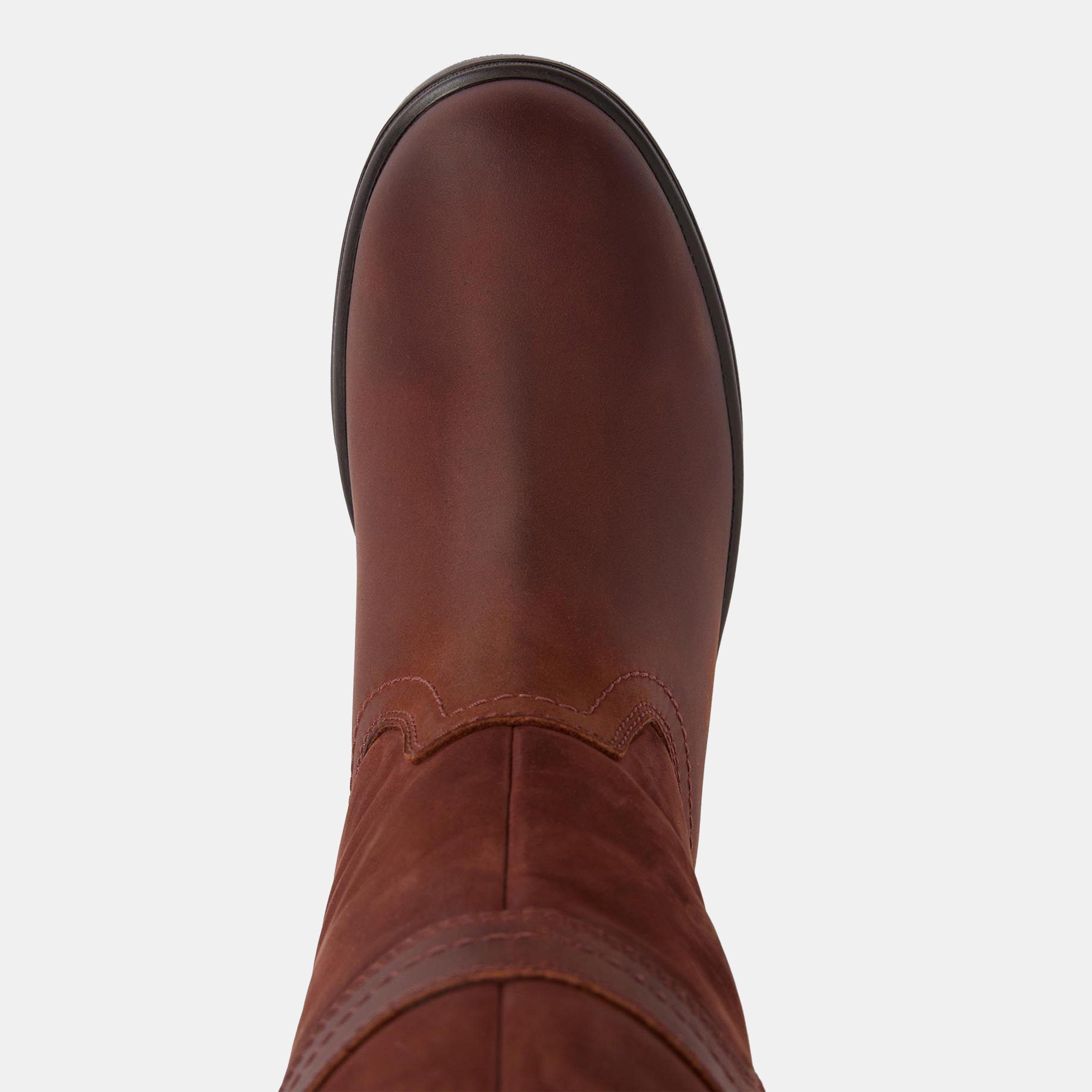 Mahogony/Choc - Barbour - Women's Beaconsfield Knee High Boots - 8