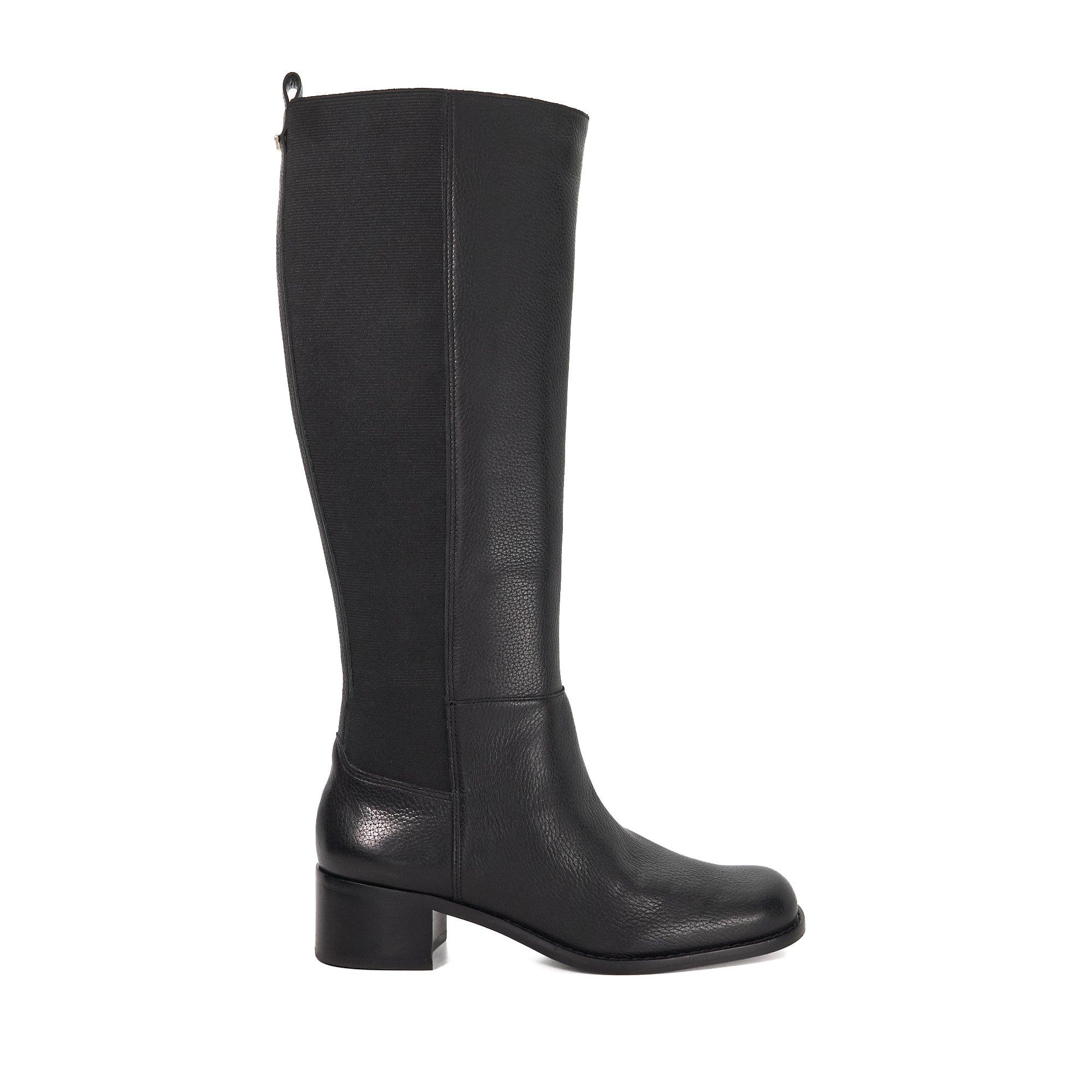 Dune London Women's Turner Knee High Boots - Black Leather - 4 (37)