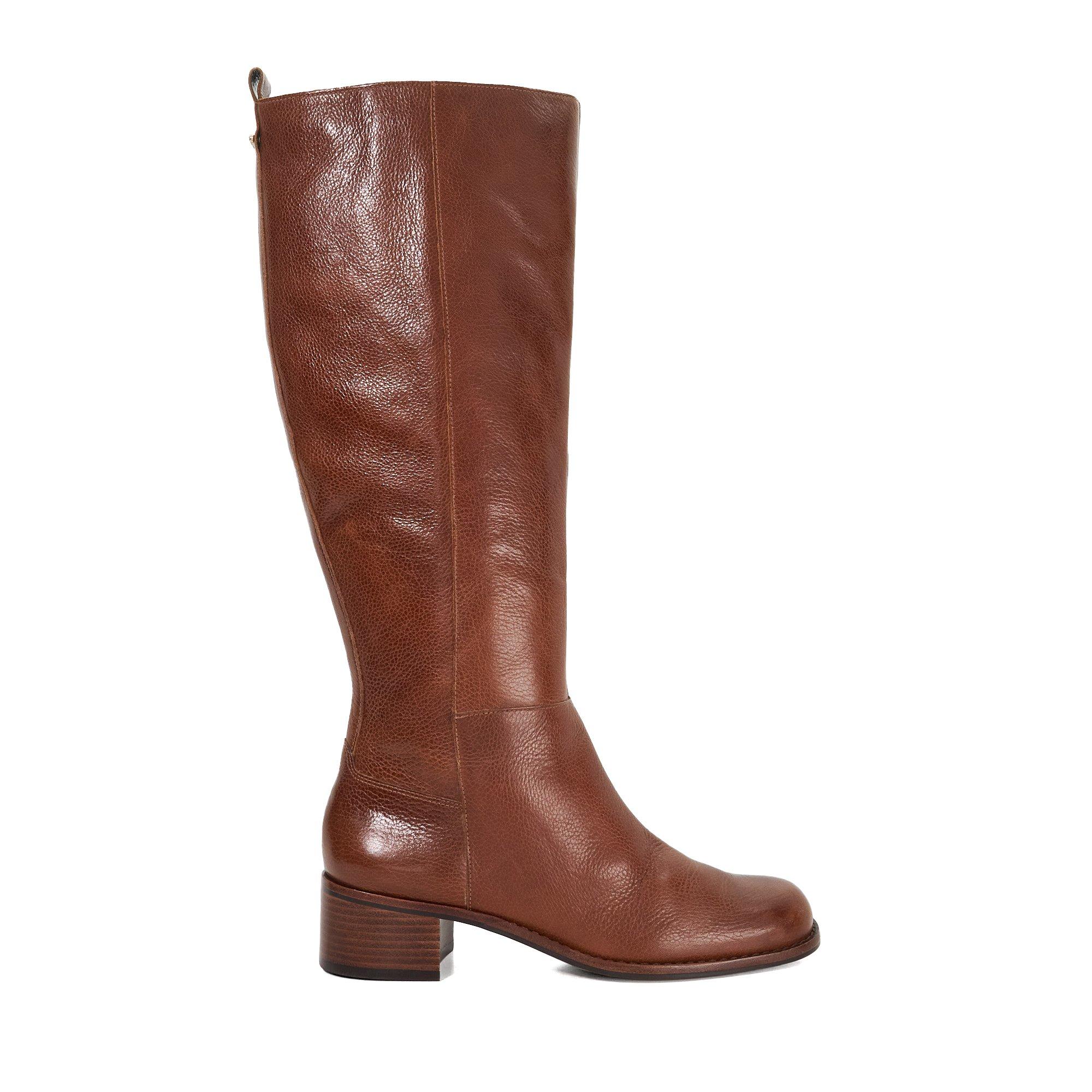 Dune London Women's Turner Knee High Boots In Tan Leather