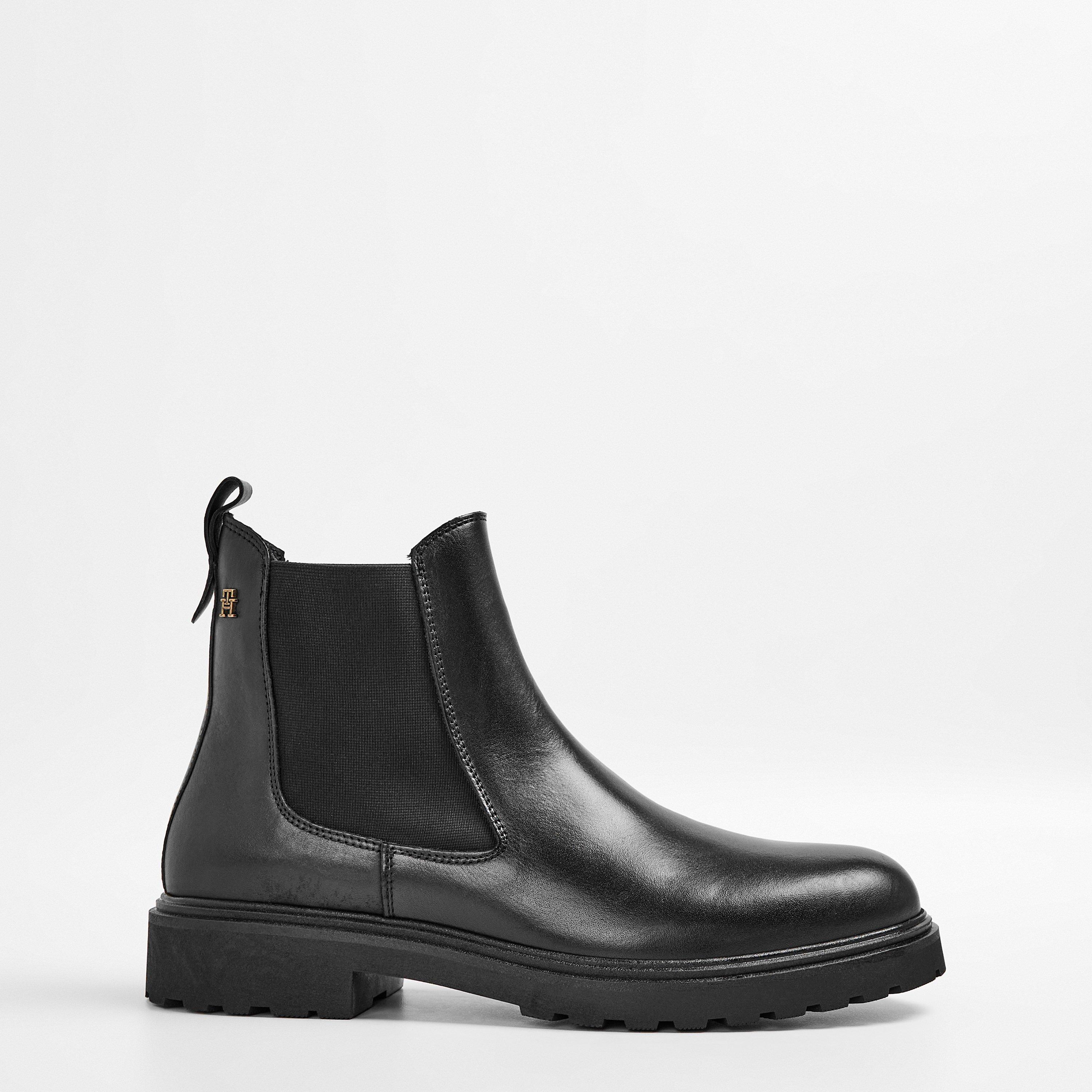 Tommy Hilfiger Women's Pull-On Elastic Side Panel Chelsea Boots - Black - 7 (41)