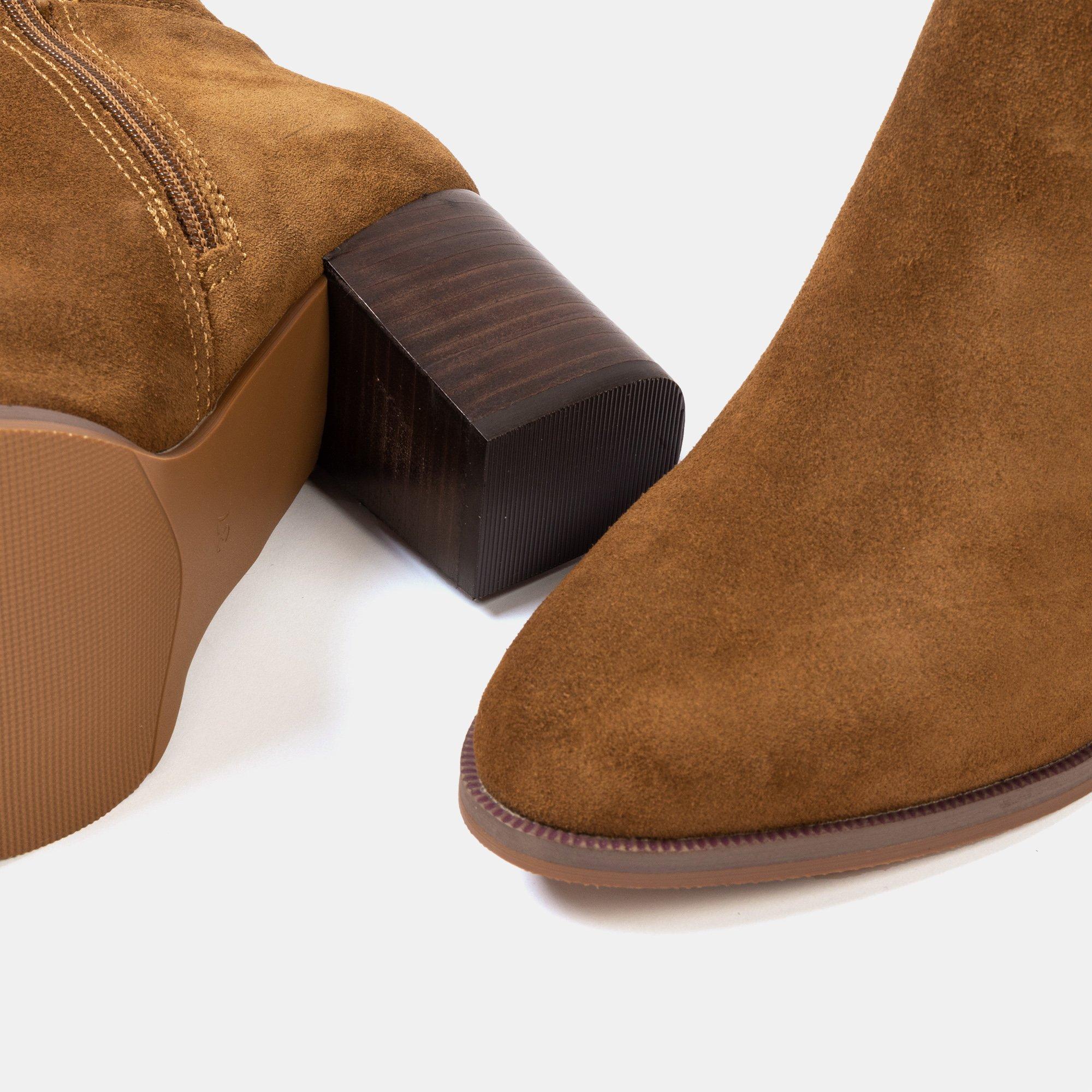 Brown - Biba - Suede Knee-High Boot Ladies - 4