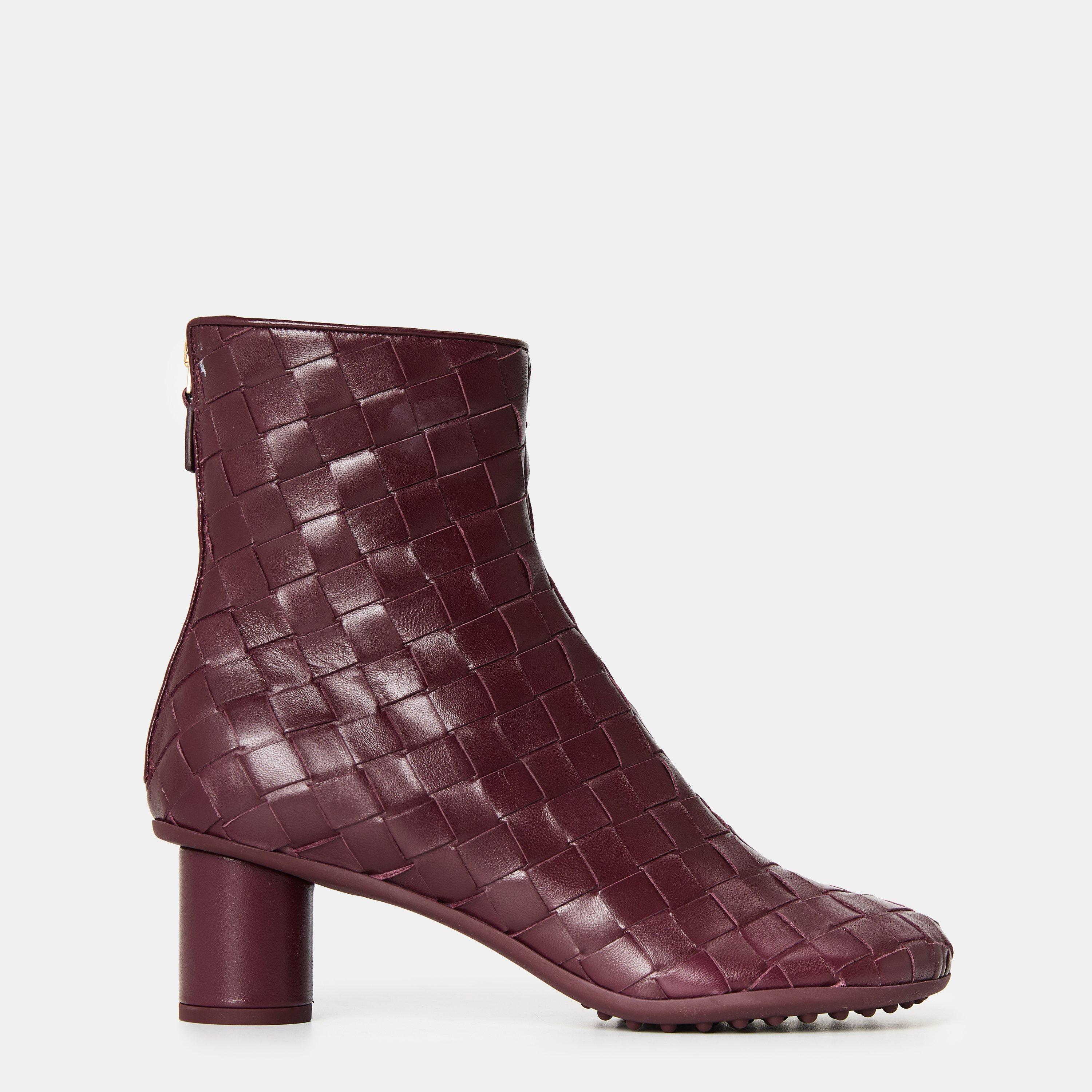 Bottega Veneta Atomic Ankle Boots - Barolo - Size 4 (37)