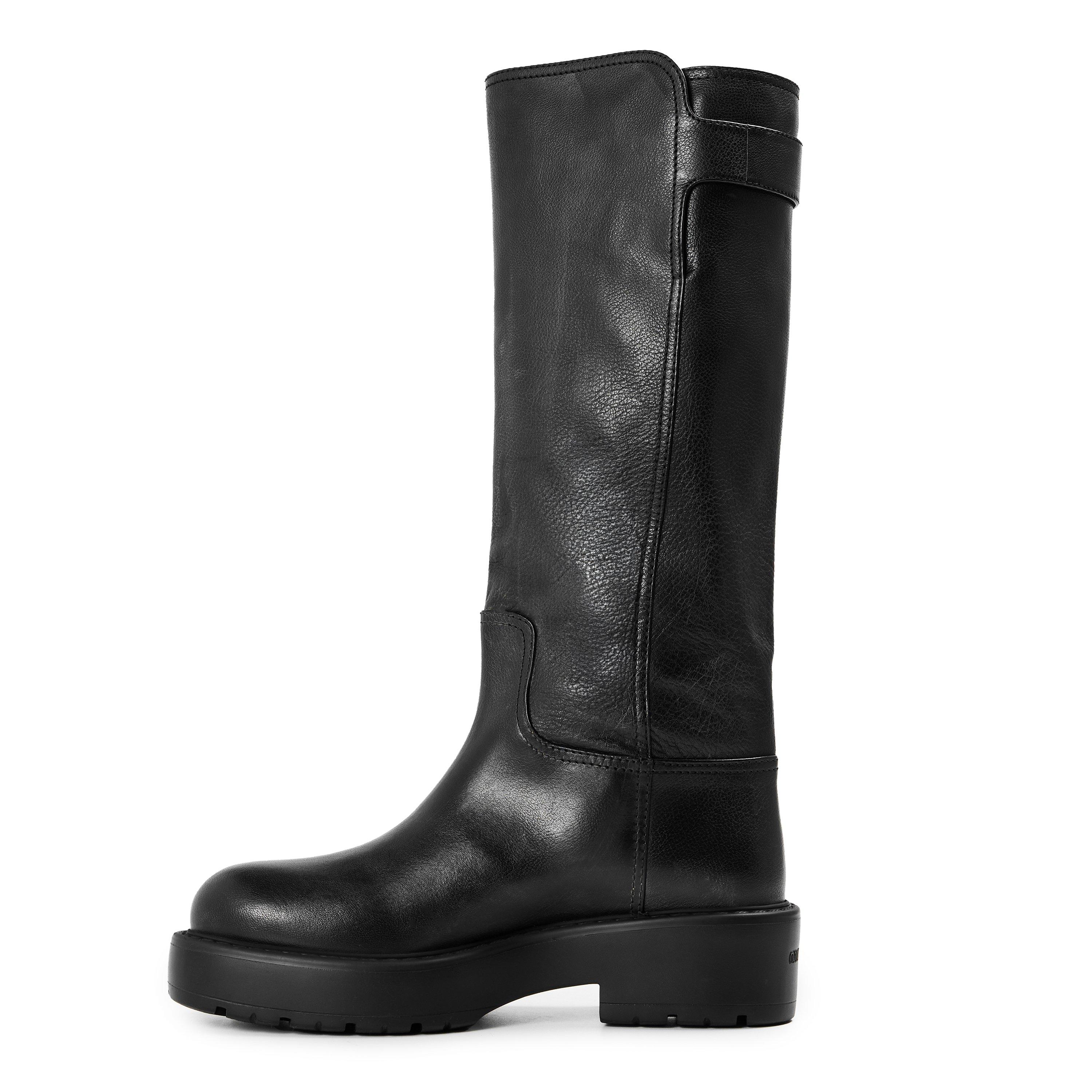 Nero - Miu Miu - Miu Buckle Knee High Ld63 - 2