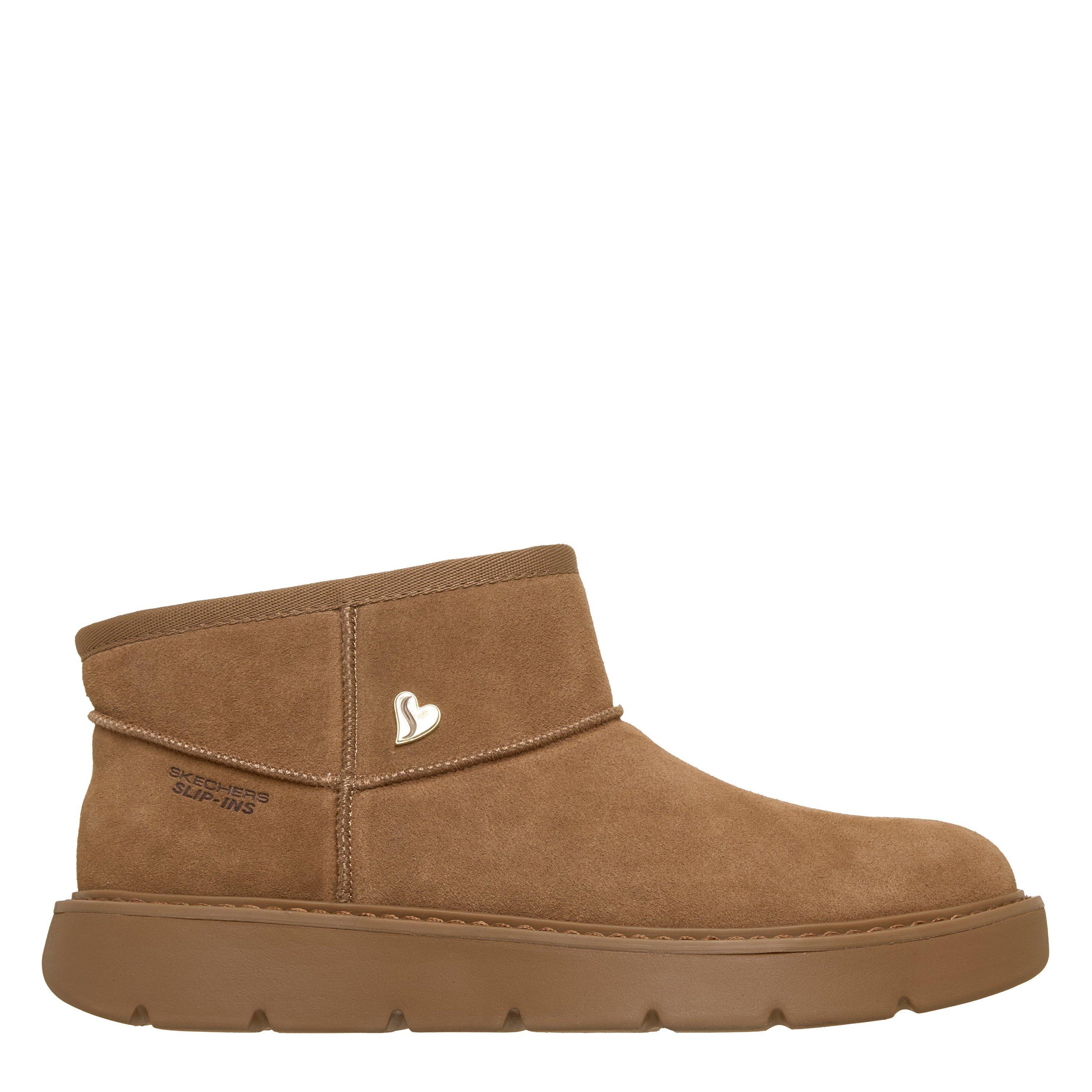 Skechers Women's Cozy Mini Snug Boots - Chestnut - 4 (37)