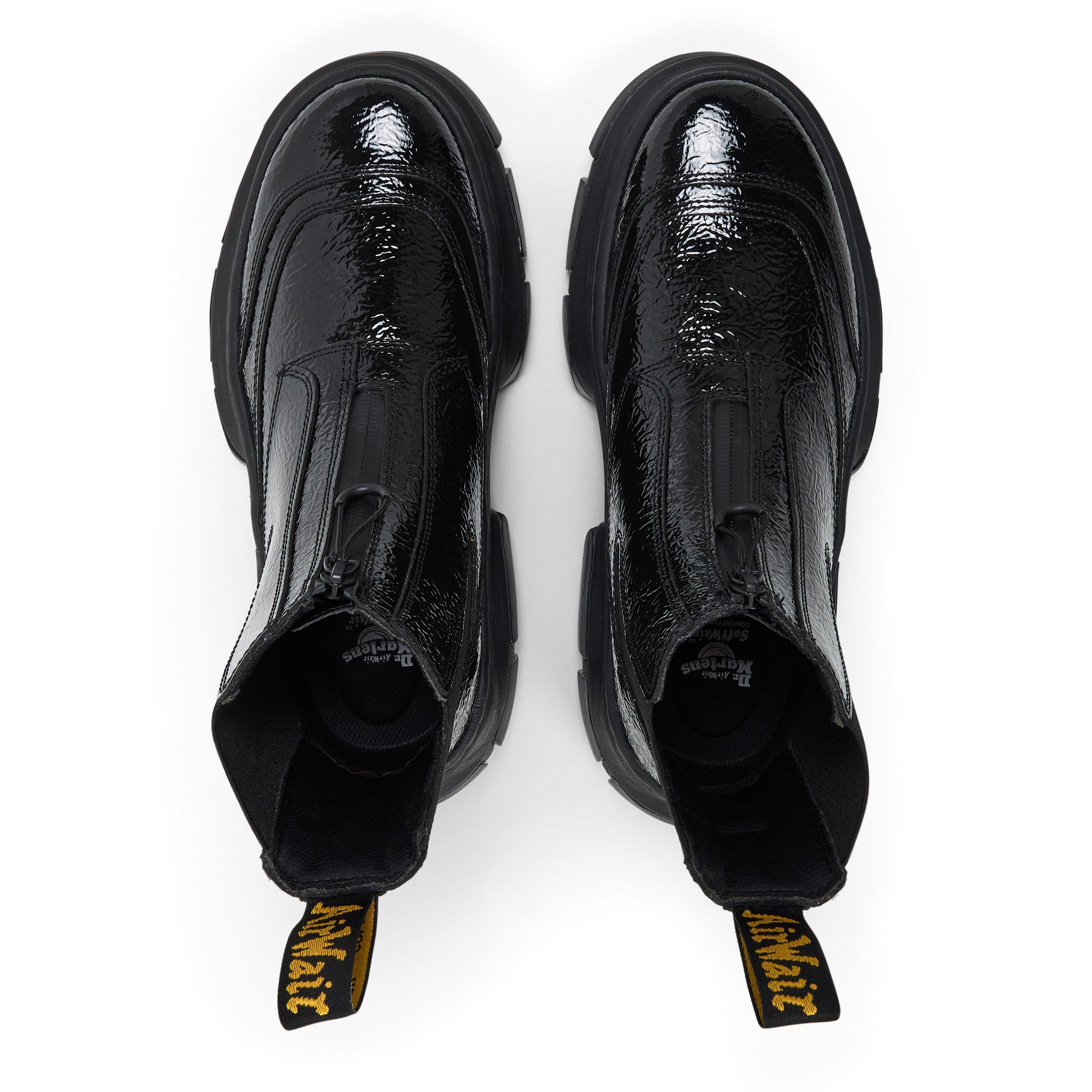 Black Patent - Dr Martens - DMXL Distressed Chelsea Boots - 4