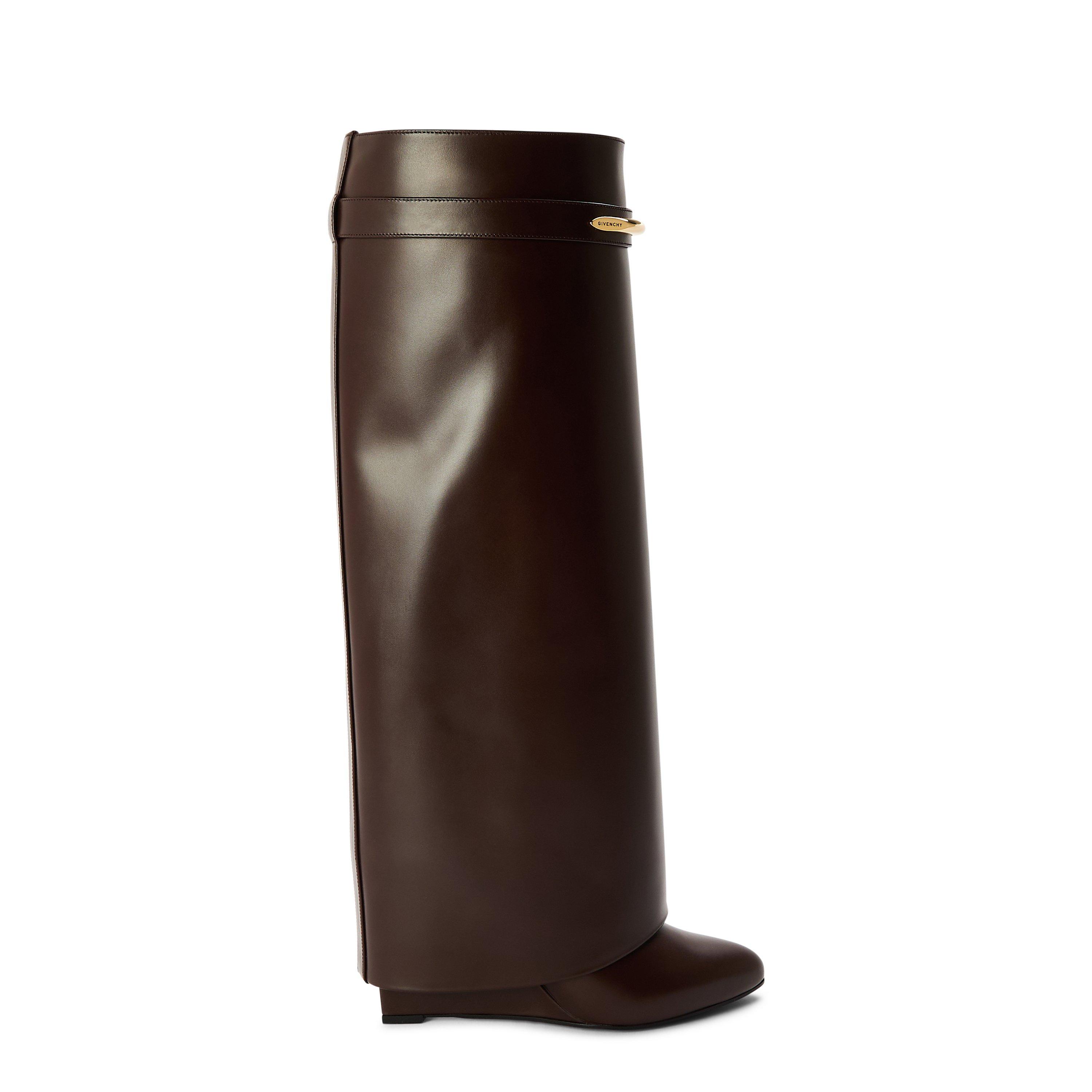 GIVENCHY Women's Shark Boot Knee High Boots - Ebony Brown - Size 6 (39)