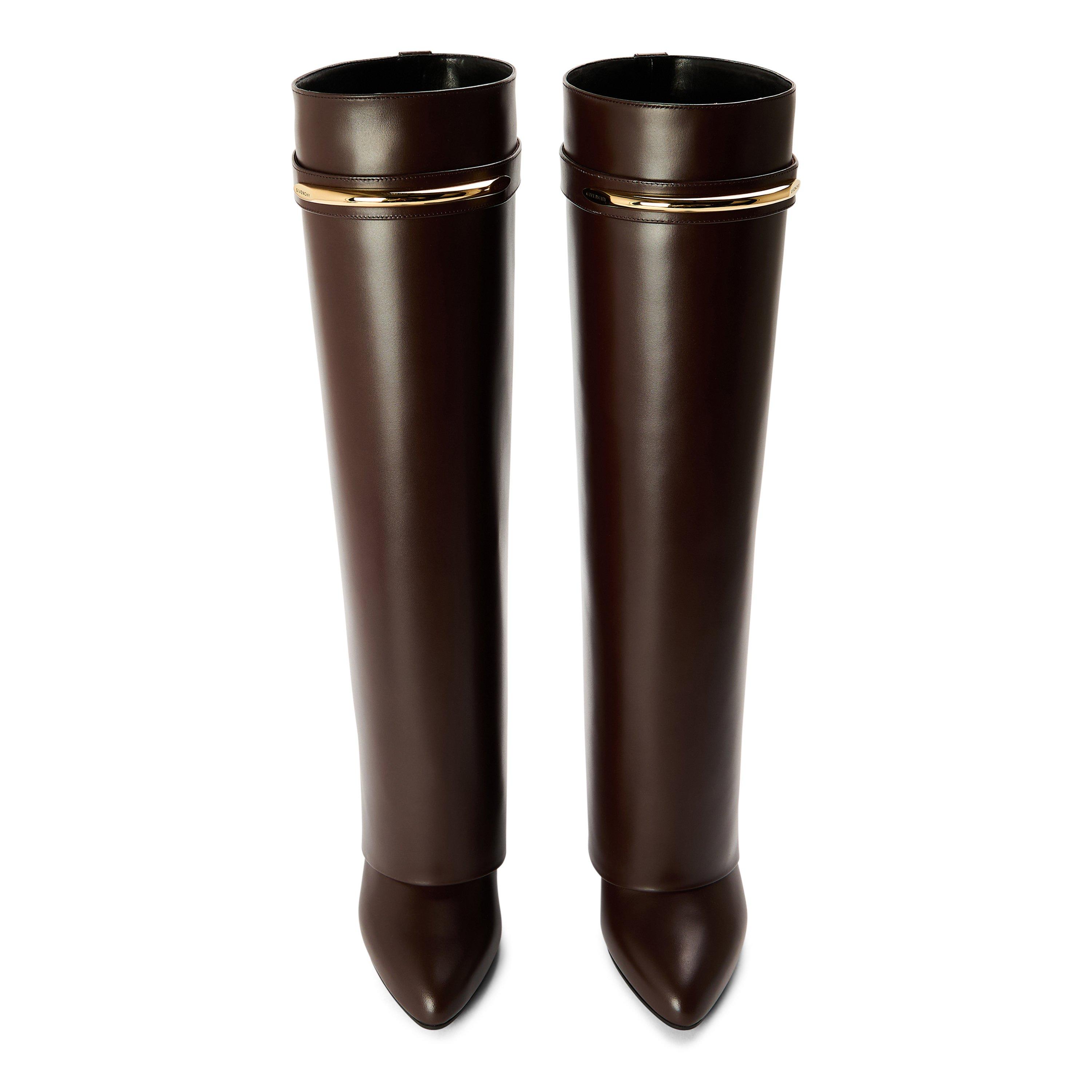 Ebony Brown - GIVENCHY - Women's Shark Boot Knee High Boots - 4