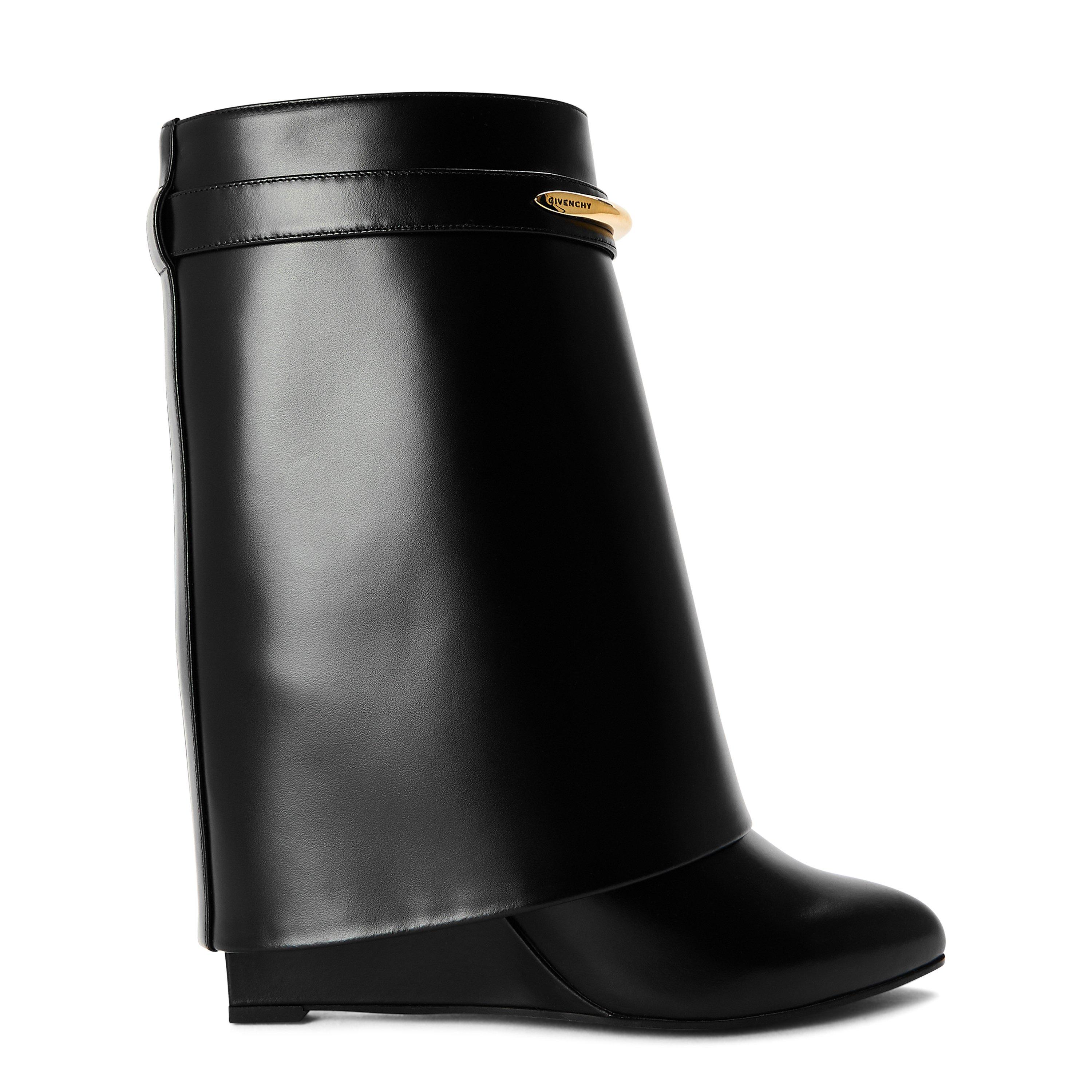 Black - GIVENCHY - Women's GIV Shark Heeled Ankle Boots - 1