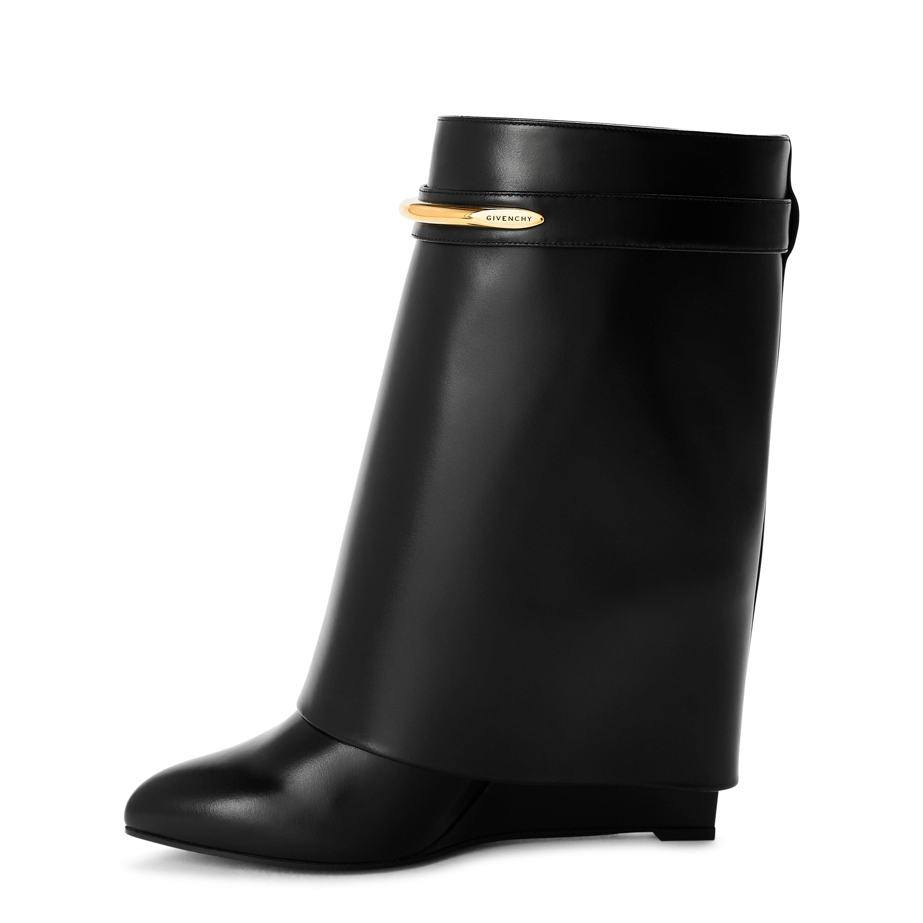 Black - GIVENCHY - Women's GIV Shark Heeled Ankle Boots - 2