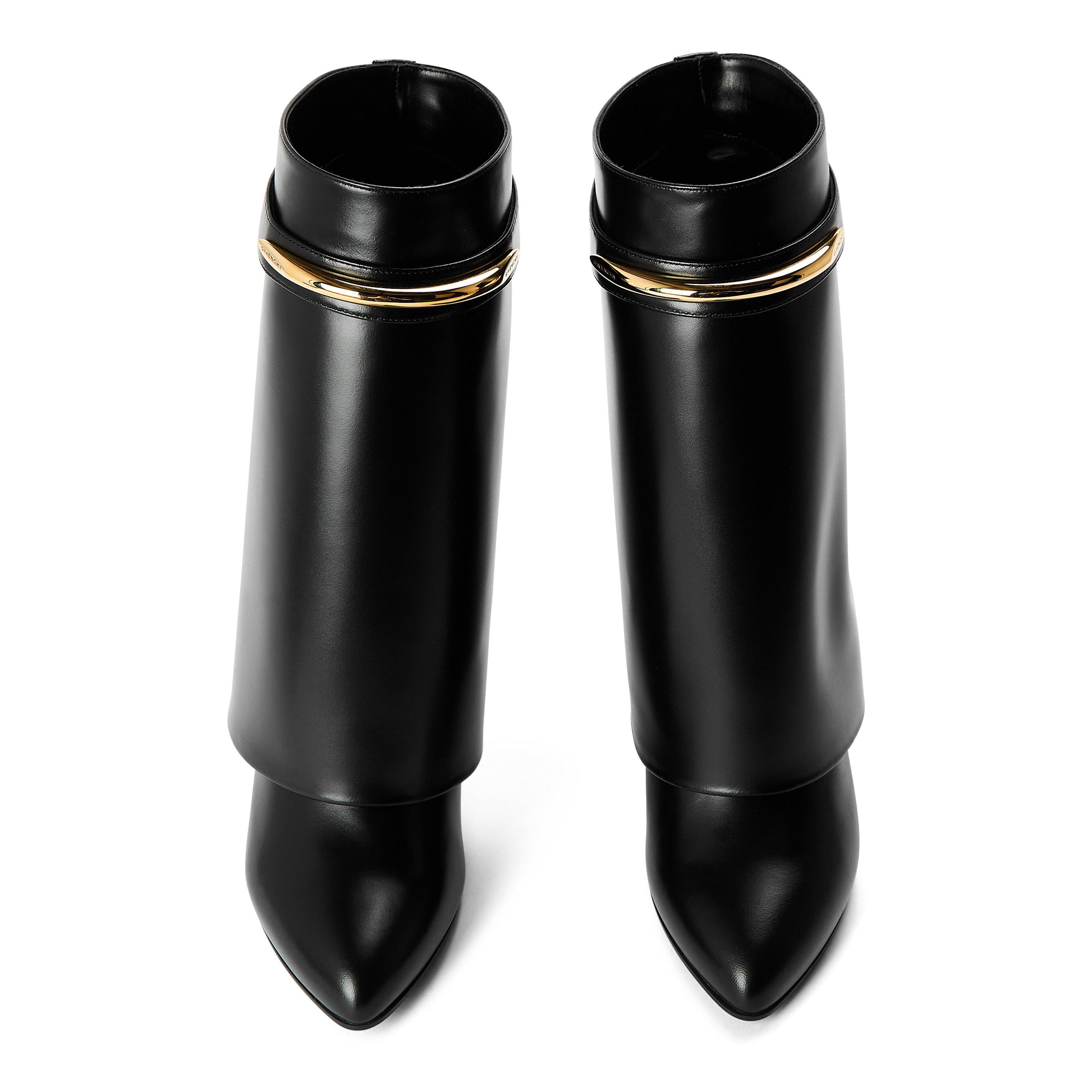Black - GIVENCHY - Women's GIV Shark Heeled Ankle Boots - 4