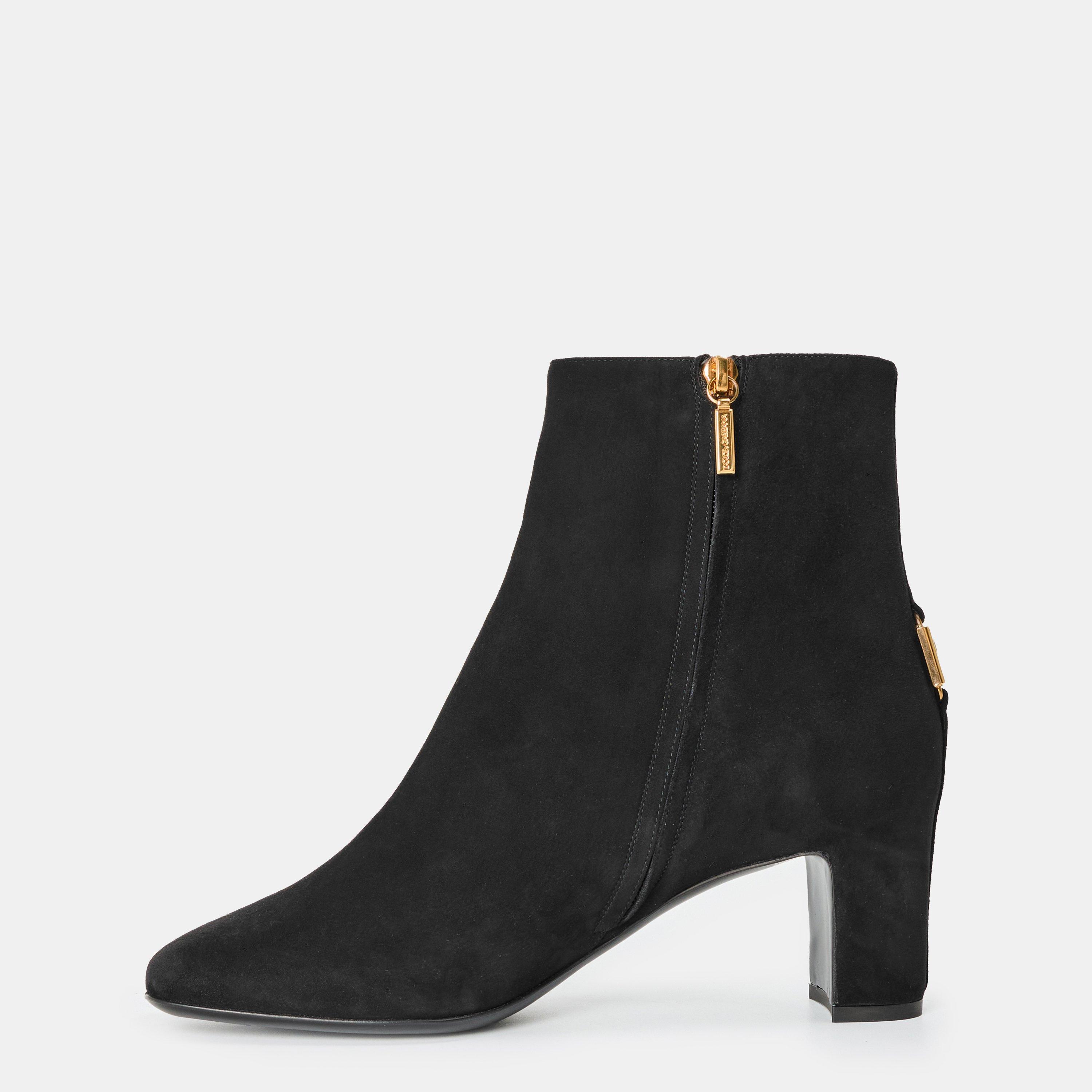 Black - Dolce and Gabbana - Women's Heeled Ankle Boots - 2