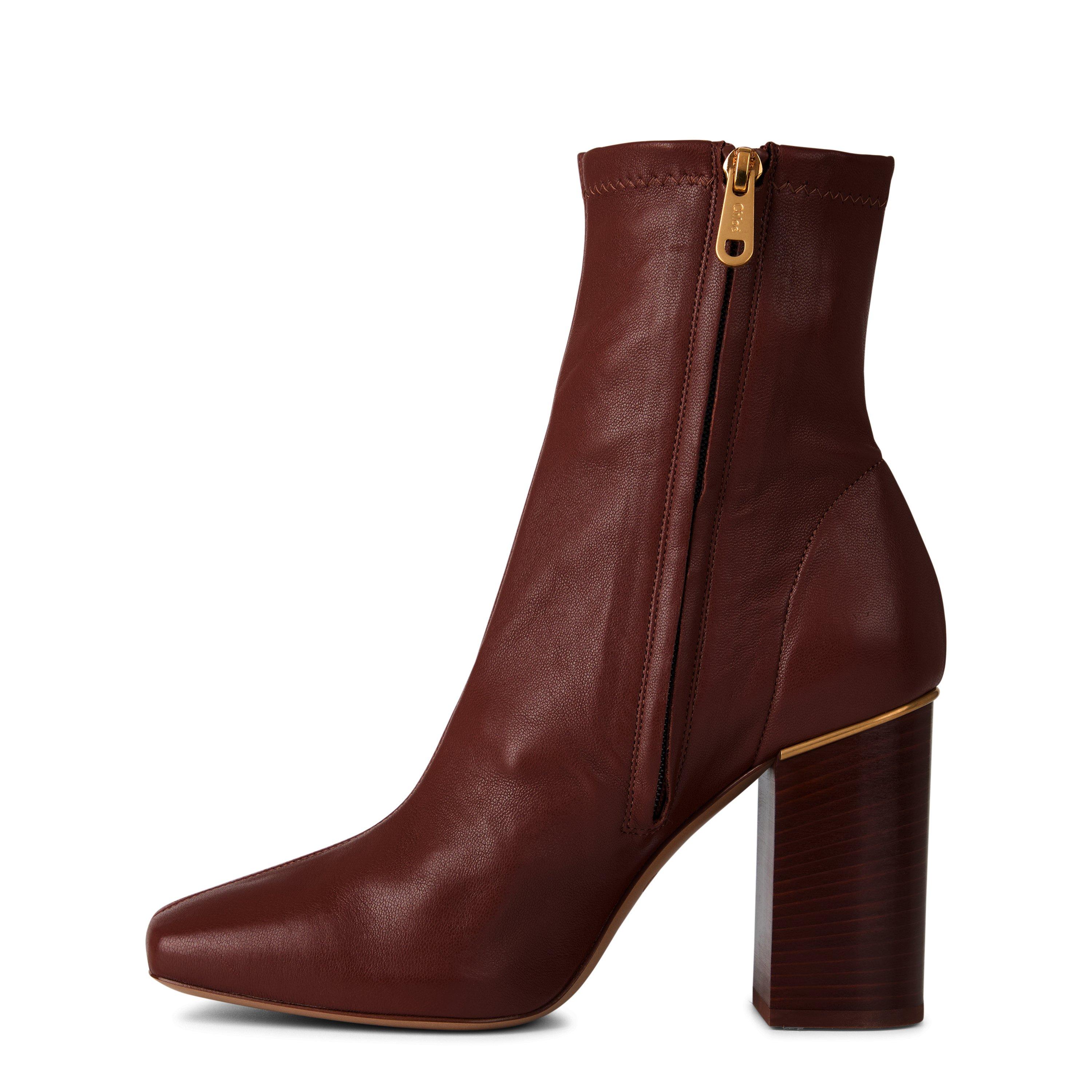 Cognac Brown - Chloe - Ambre Ankle Boots - 3