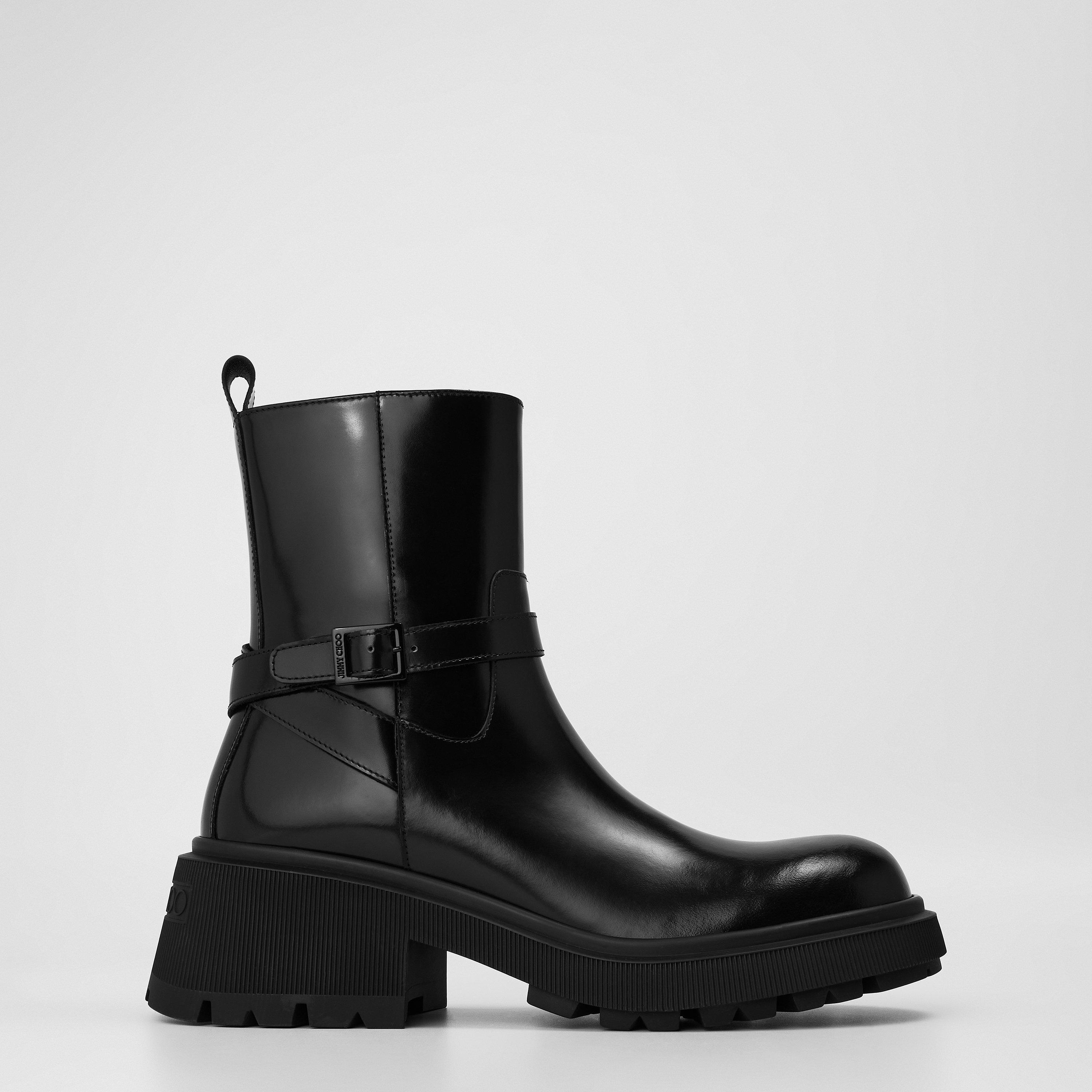Black - Jimmy Choo - Women's Conny Flat Ankle Boots - 1