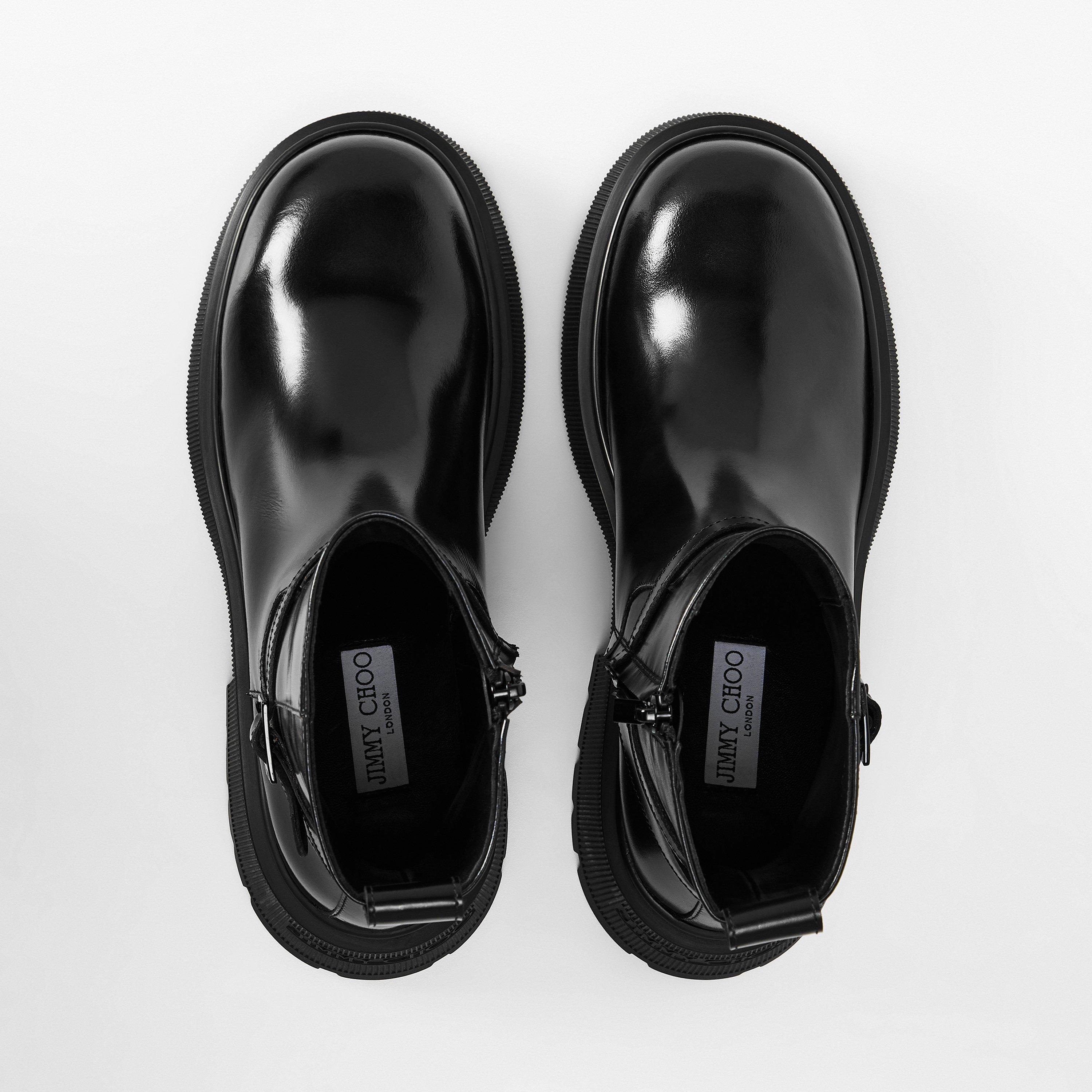 Black - Jimmy Choo - Women's Conny Flat Ankle Boots - 5