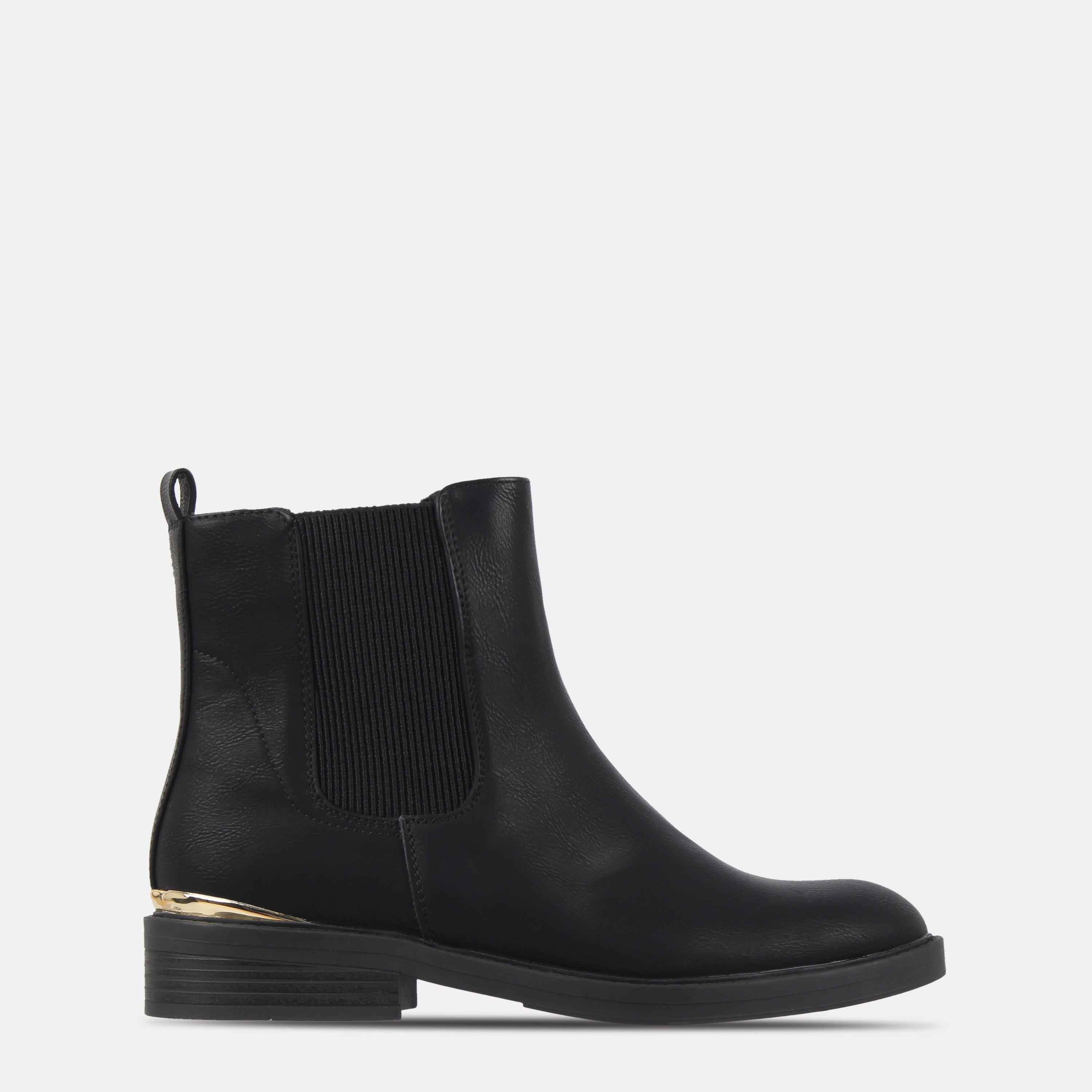 Black - Miso - Women's Flat Ankle Boots - 1