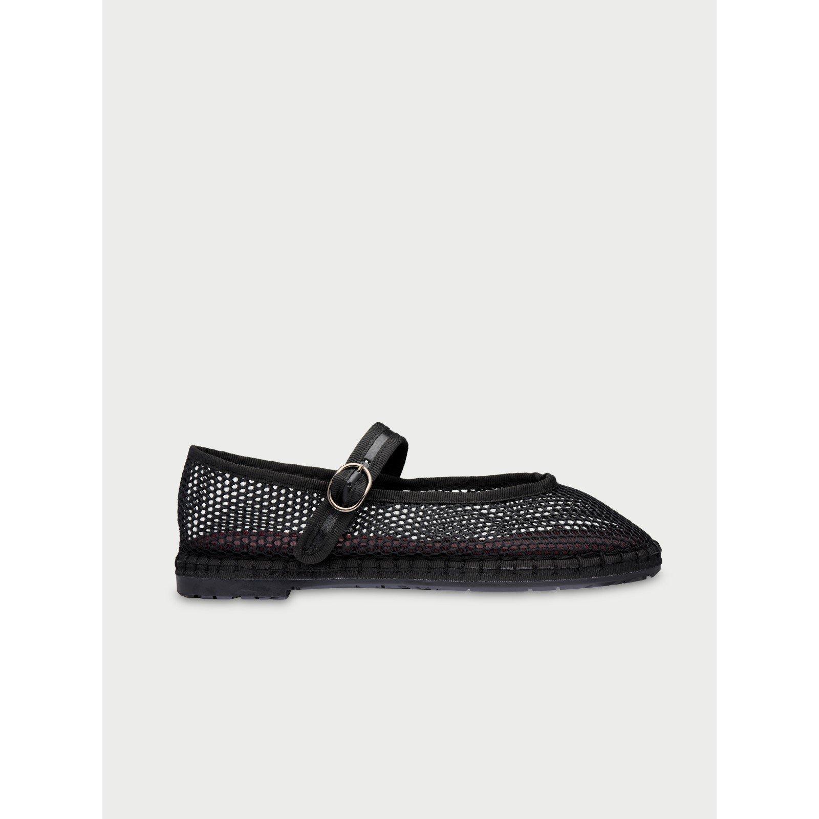 Flabelus Women's Isabella Mesh Mary Jane - Black - 8 (41)