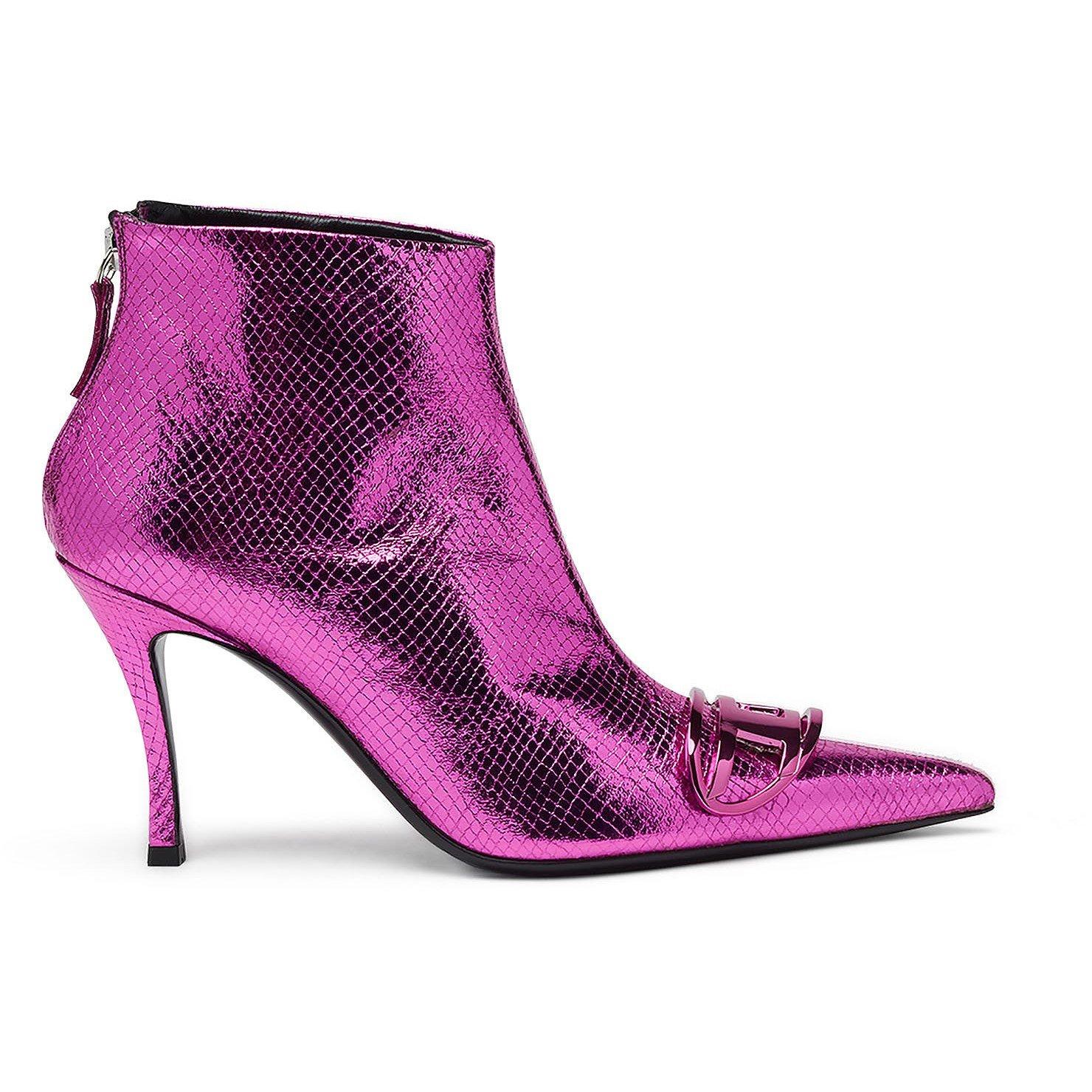 Very Berry - Diesel - Women's DVnus 3-Inch Block Heel Ankle Boots - 1