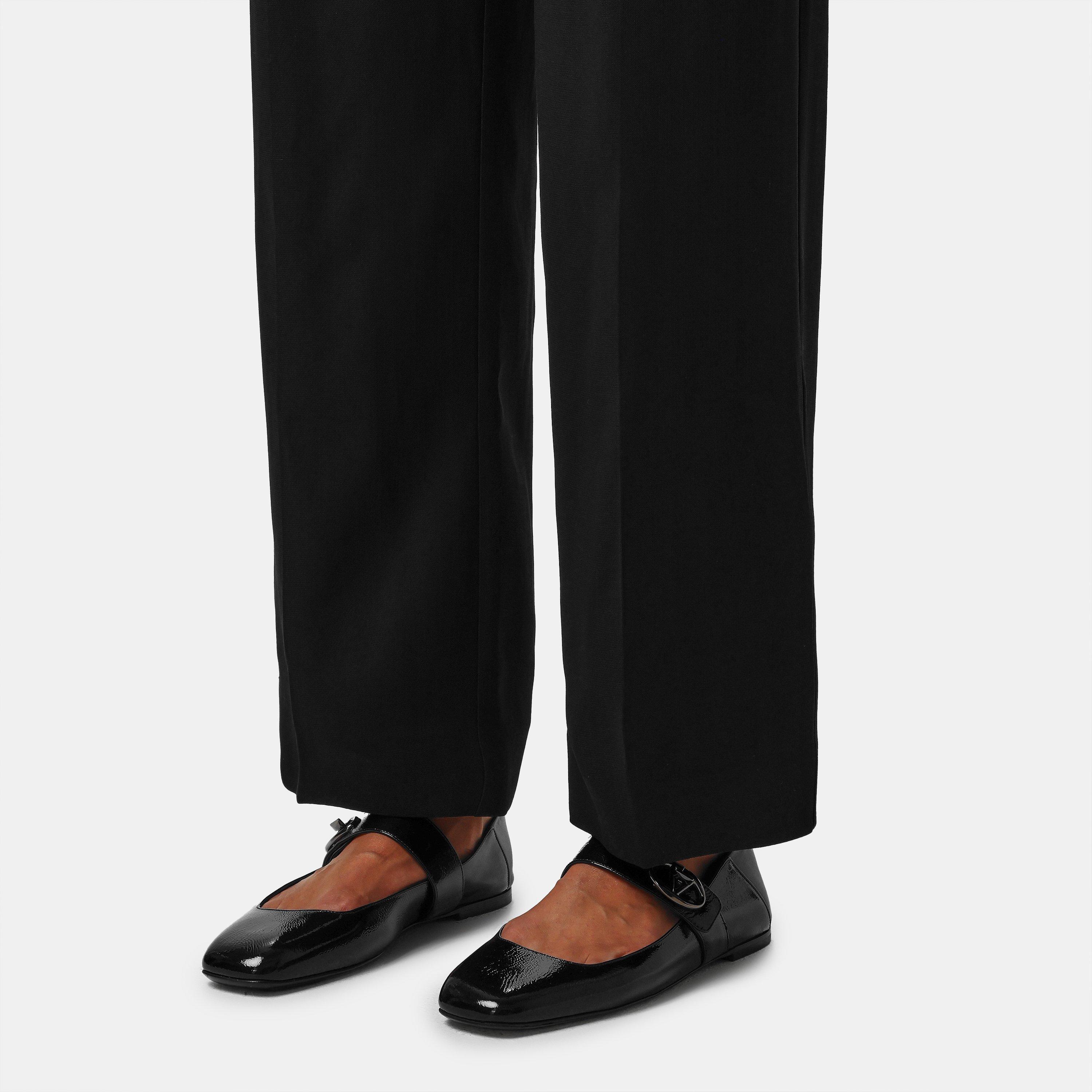 Nero Patent - Valentino Garavani - Mary-Jane Ballerina Shoes - 3