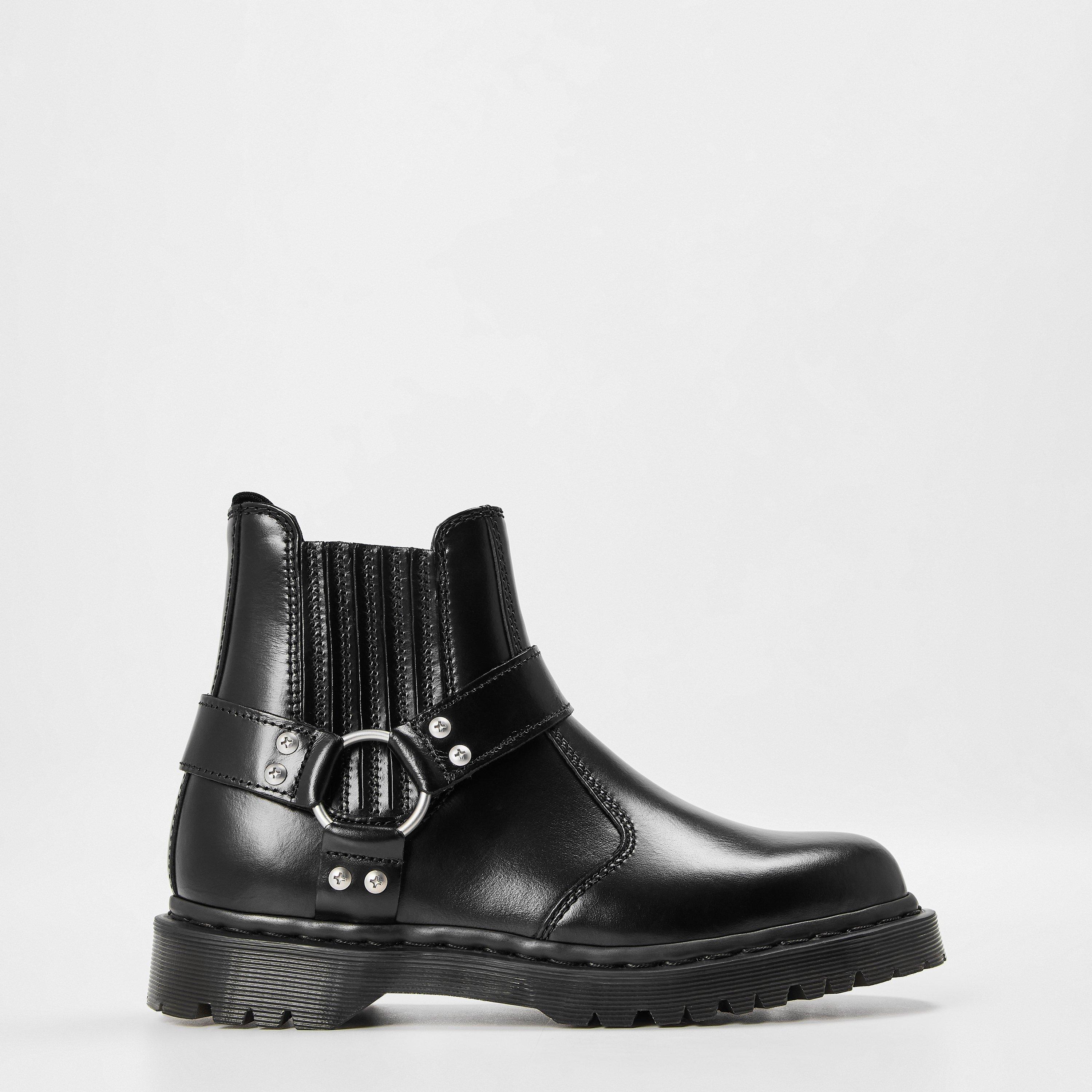Black Analine - Dr Martens - Women's Harness Chelsea Boots - 1