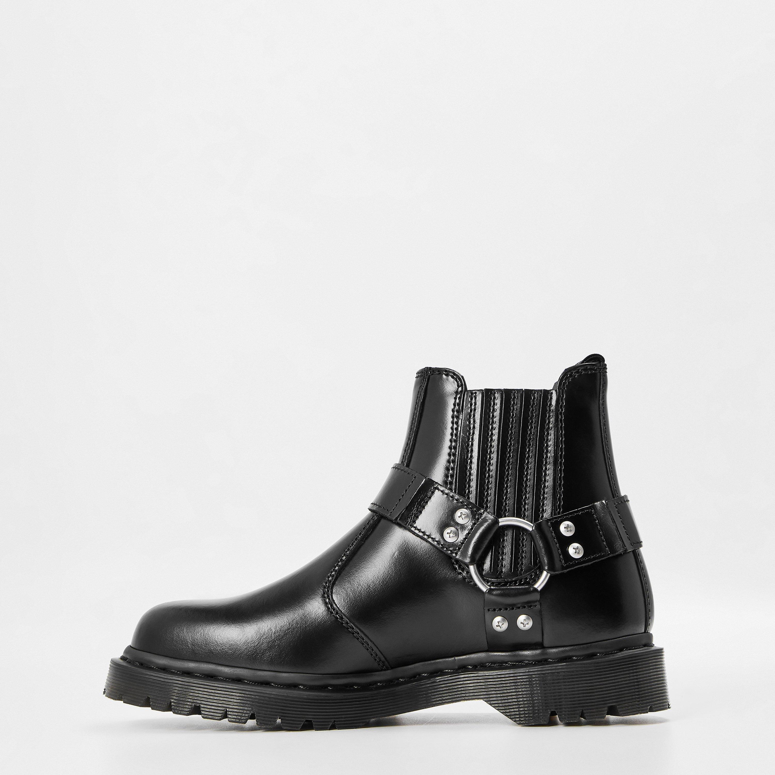 Black Analine - Dr Martens - Women's Harness Chelsea Boots - 2