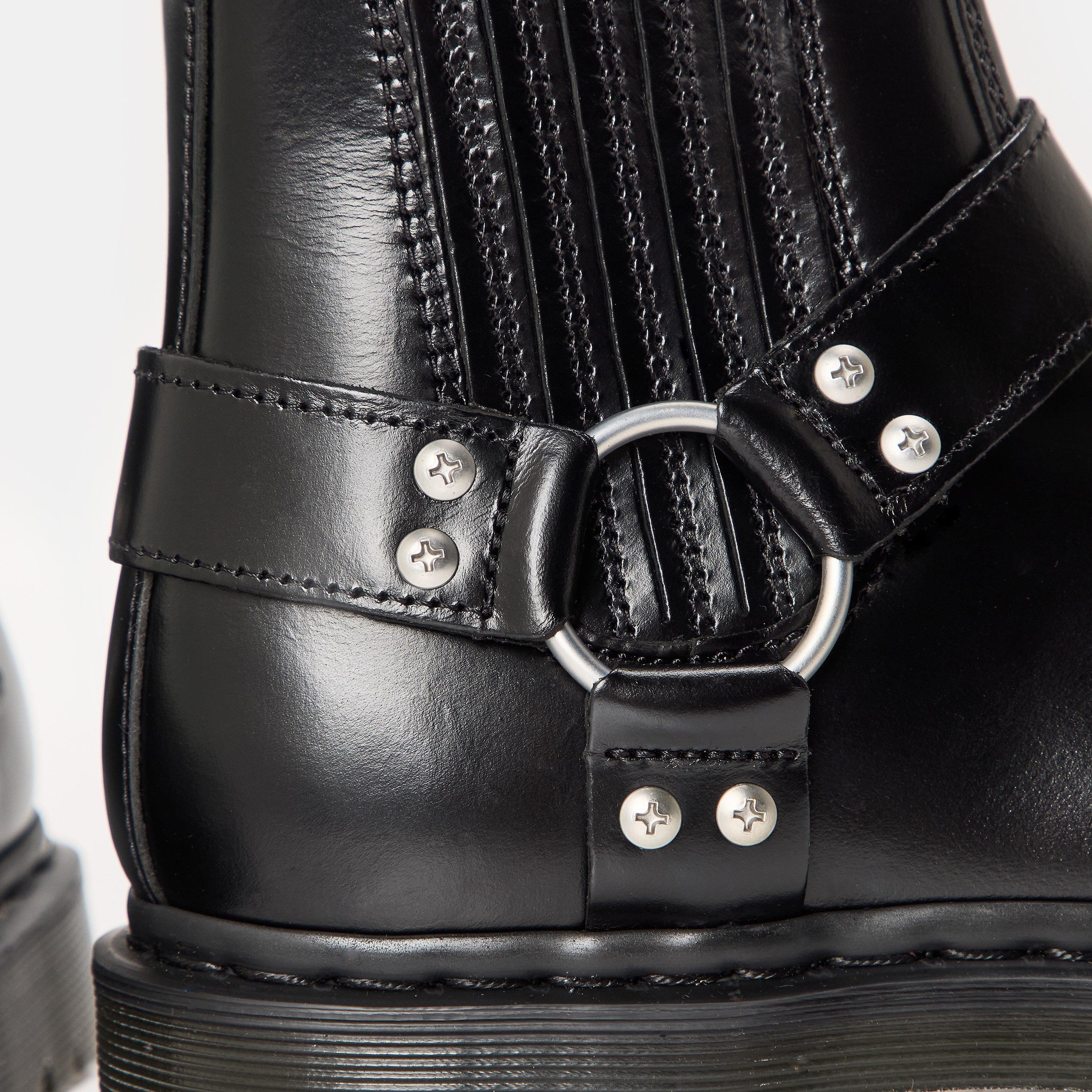 Black Analine - Dr Martens - Women's Harness Chelsea Boots - 4