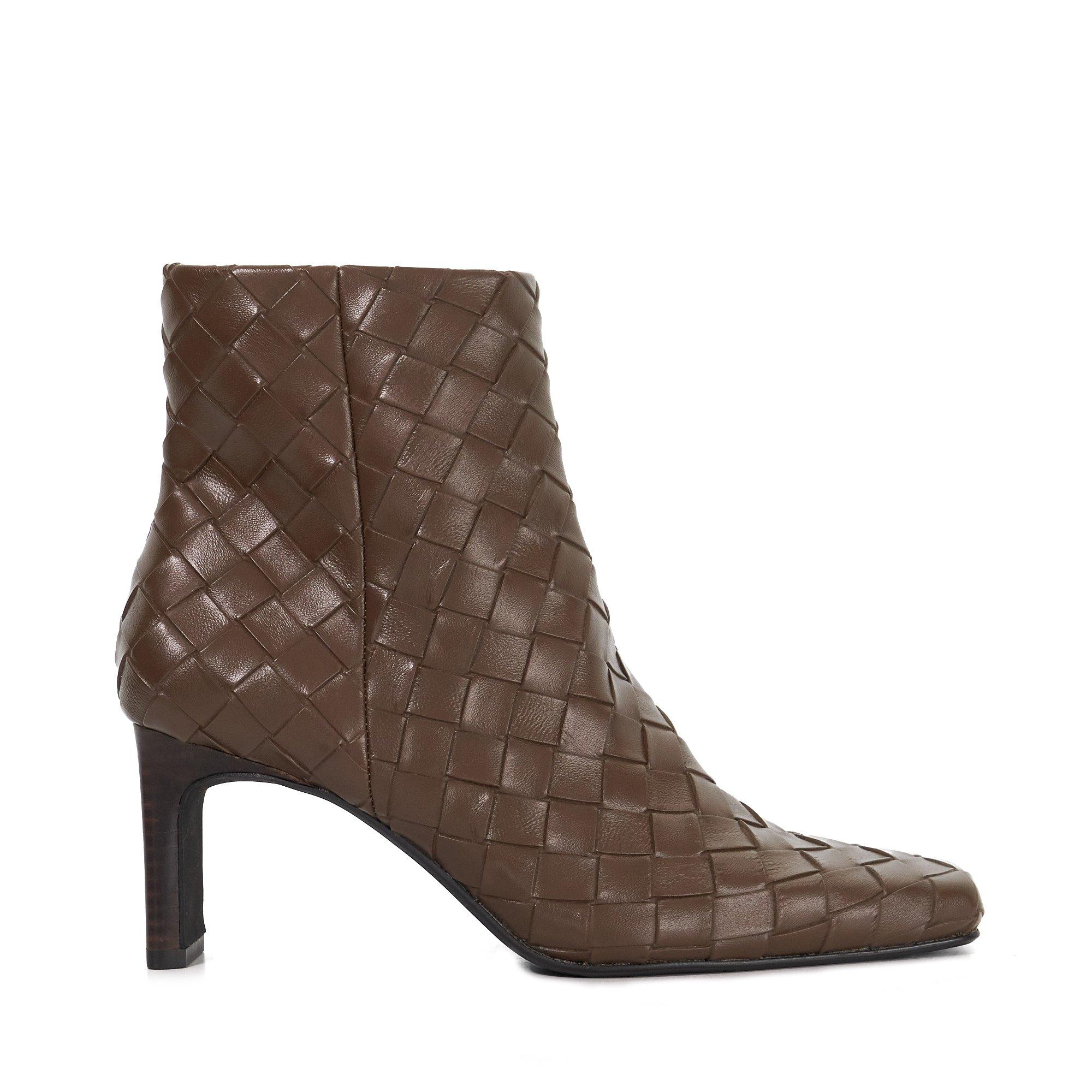 Dune London Women's Ankle Heeled Boots - Choco Synthetic - 4 (37)