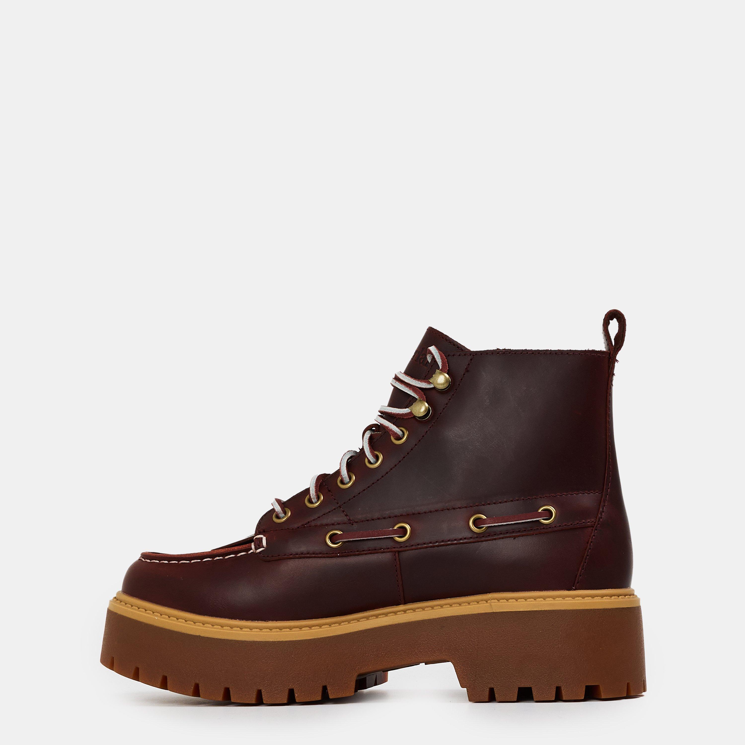 Burgundy - Timberland - Women's Stone Street Mid Lace-Up Chukka Boot - 2