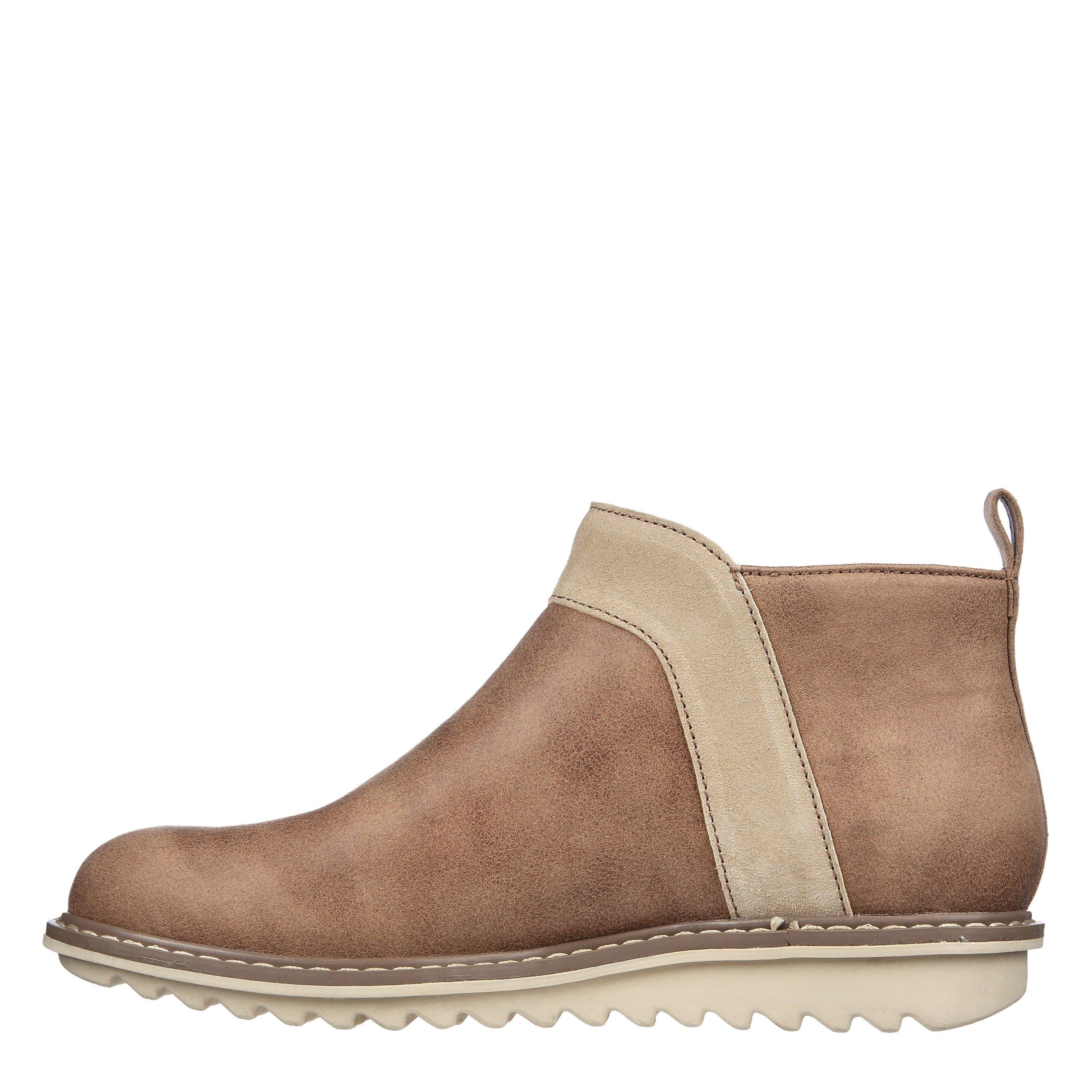 Mushroom - Skechers - Womens Flat Ankle Boots - 2