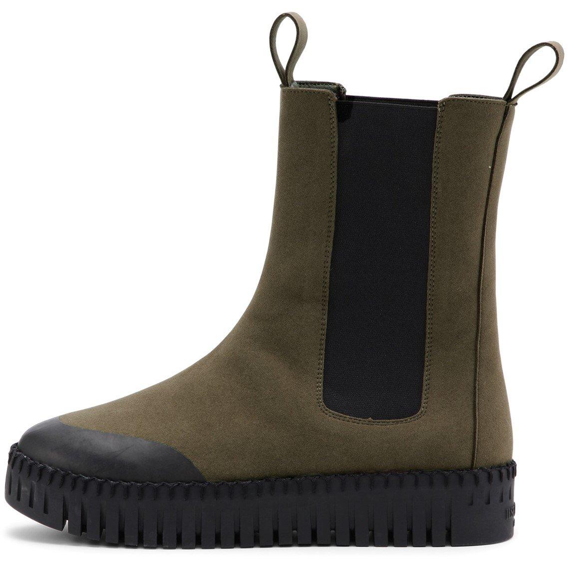 Deep Olive/Blk - Ilse Jacobsen - Women's Long Chelsea Boots - 1