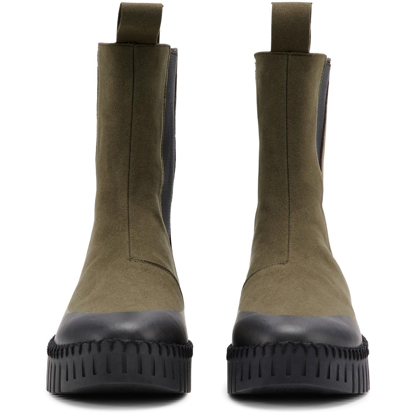 Deep Olive/Blk - Ilse Jacobsen - Women's Long Chelsea Boots - 4